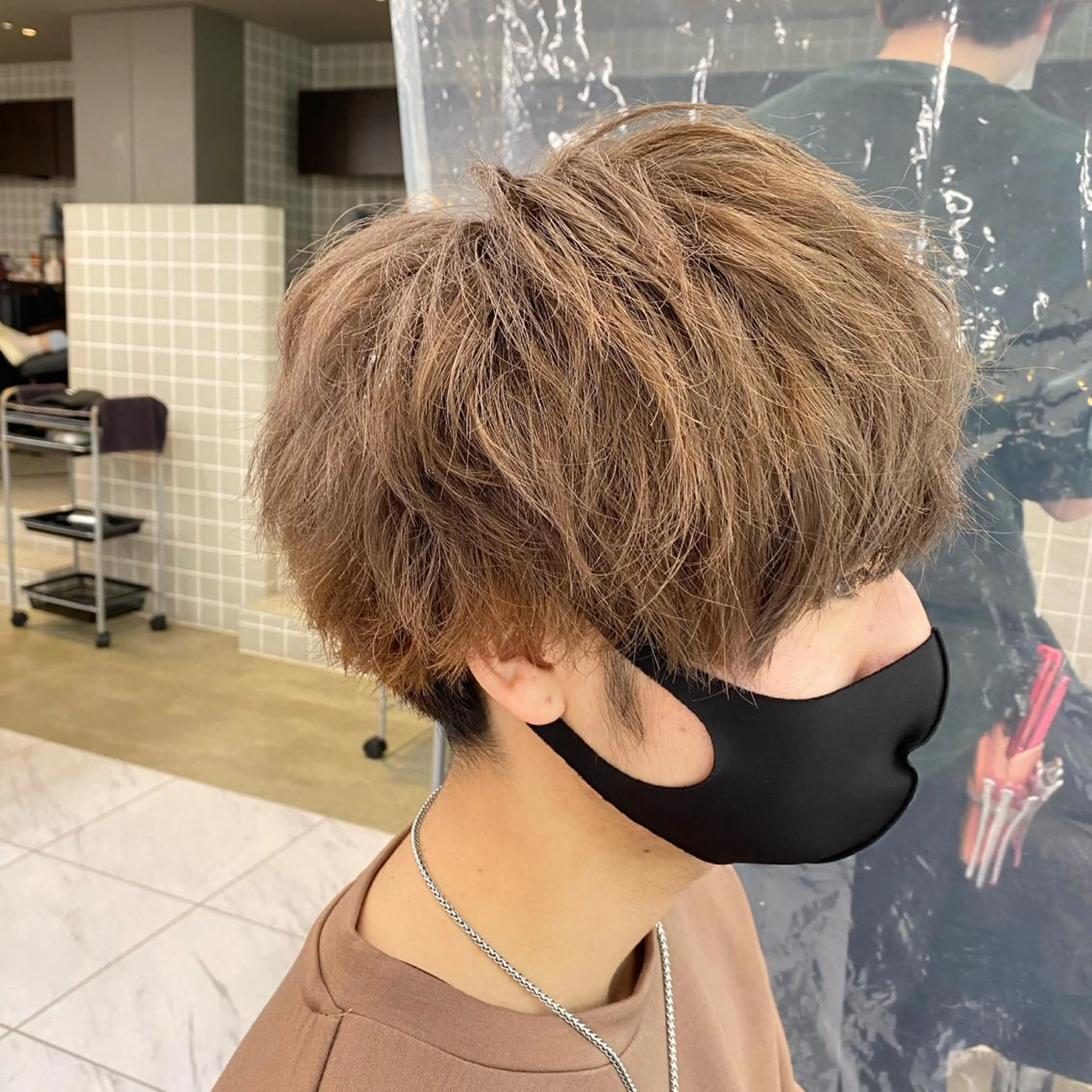 ミディアム カラー ヘアアレンジ メンズ メンズ特化 水口湧太のヘアスタイル