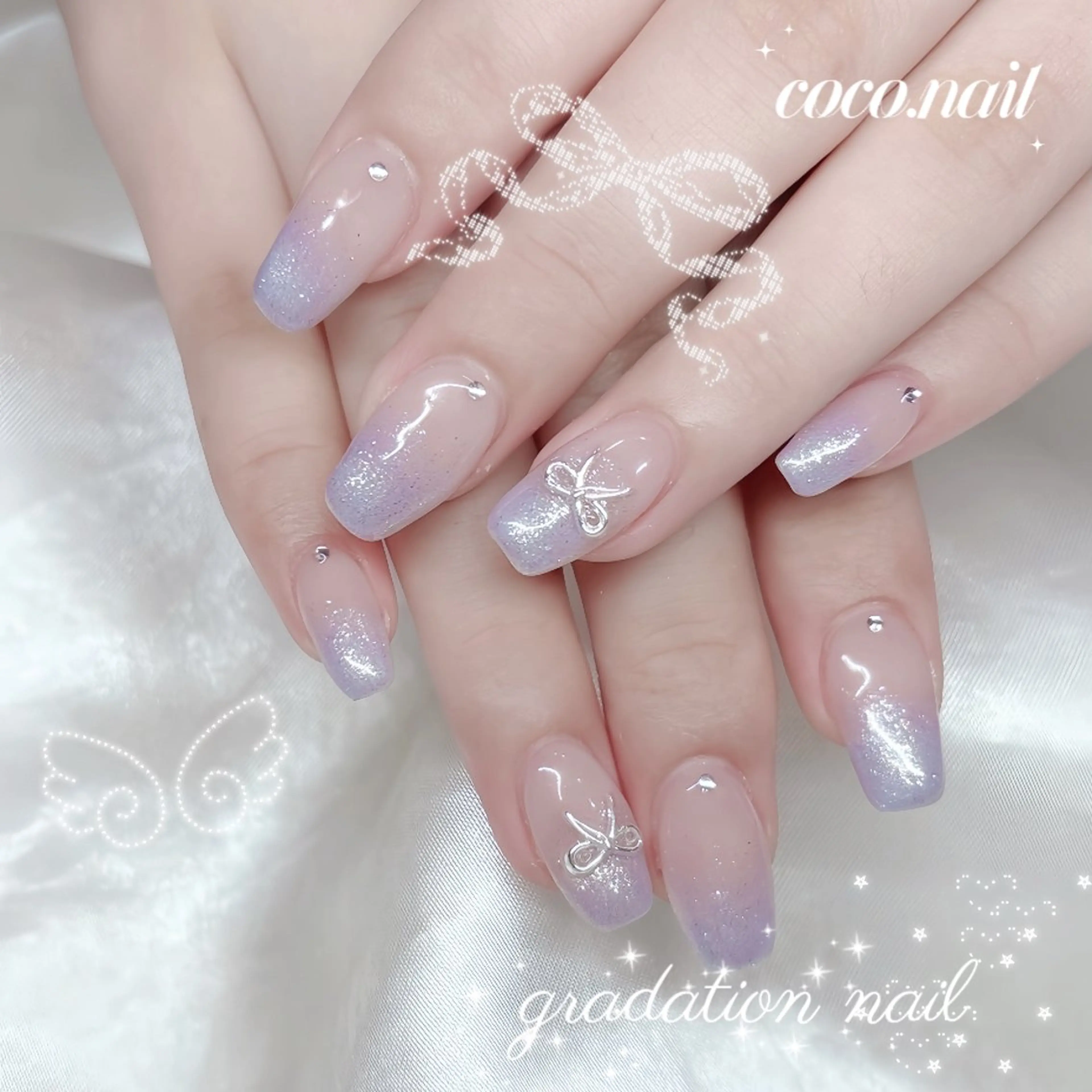 ネイル ハンドネイル coco.nail/ y2k/ワンホンのネイルデザイン