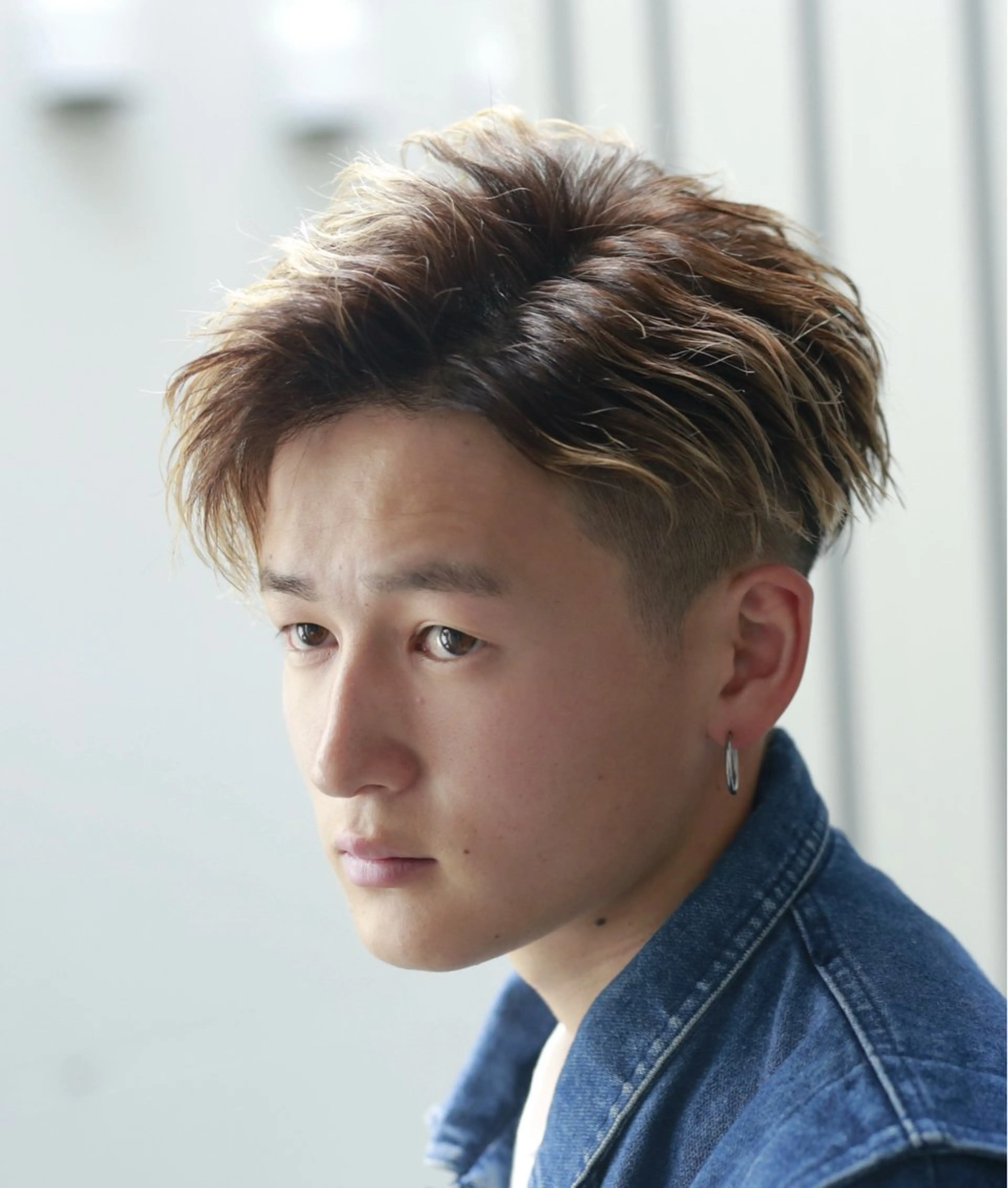 メンズ センターパート マッシュ メンズパーマ 波巻きパーマ カット LICO HAIR＆RELAXATION 名駅店所属・メンズ特化美容師/ パーマ/波巻き/陸翔のヘアスタイル