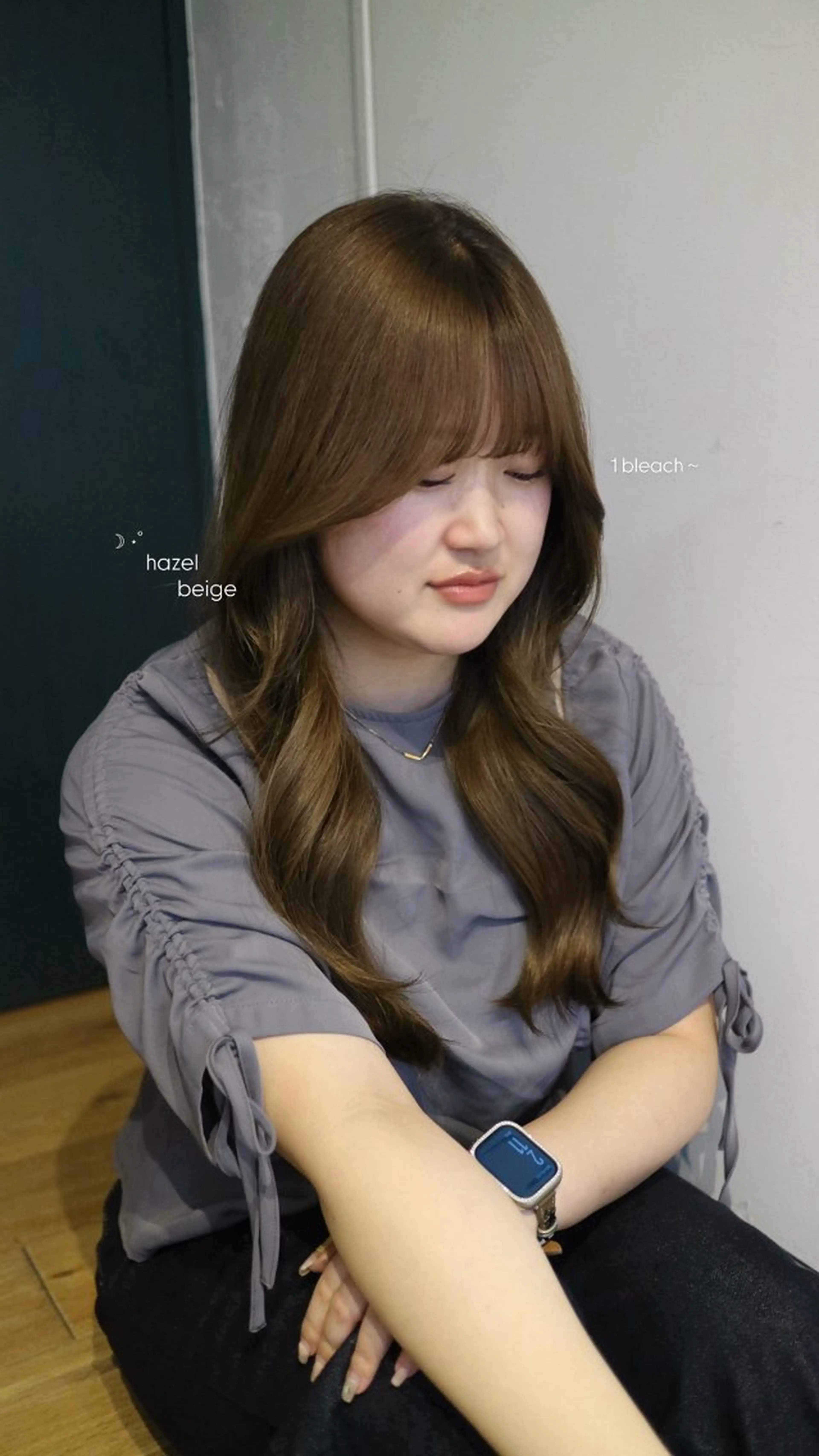 【U25】bleach w color ⭐️ ブリーチ1回orブリーチリタッチ+オンカラー のメニューです︎✦︎︎︎.。の写真