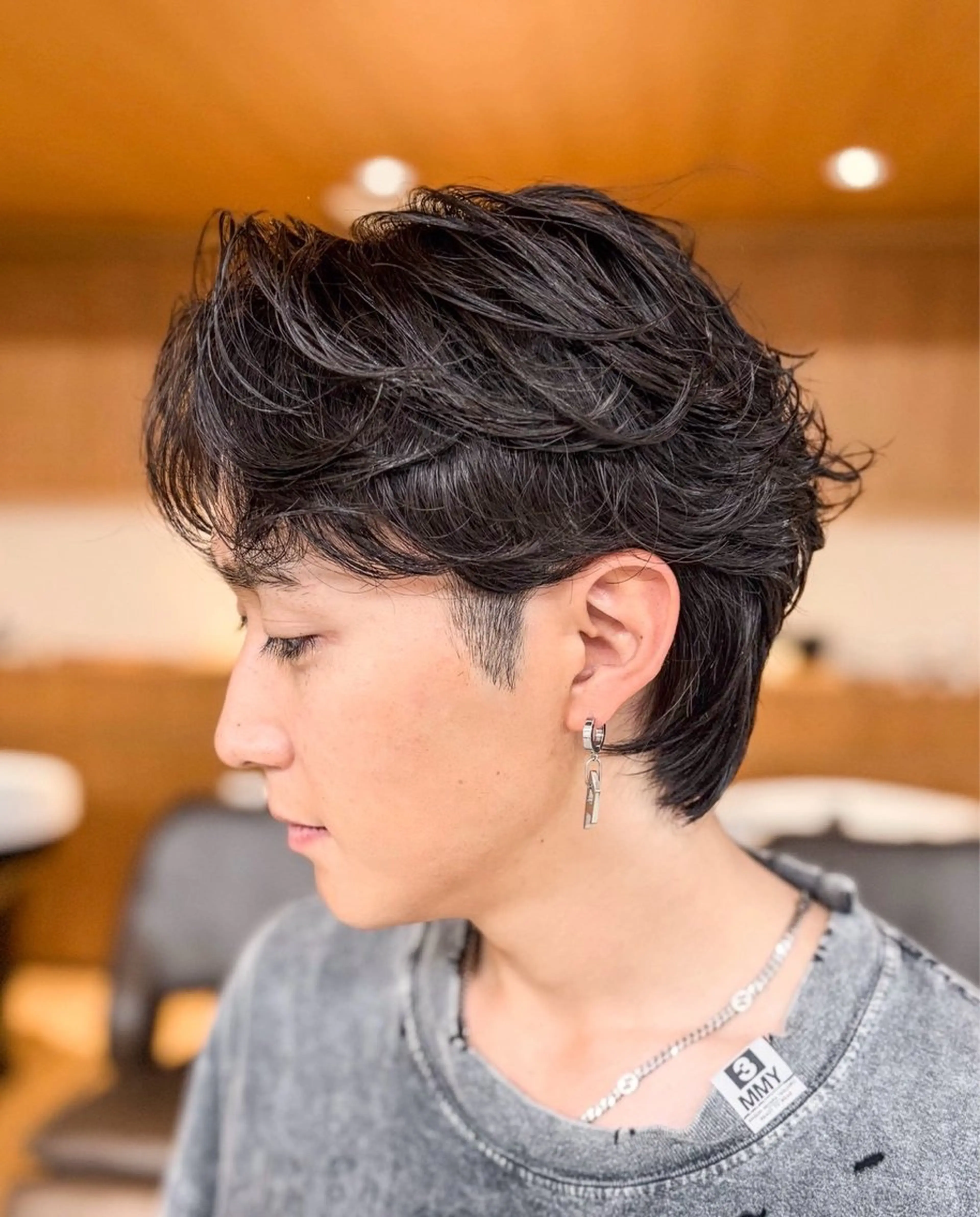 メンズ カット パーマ 新宿メンズ/パーマ /縮毛矯正/佐竹汰月のヘアスタイル