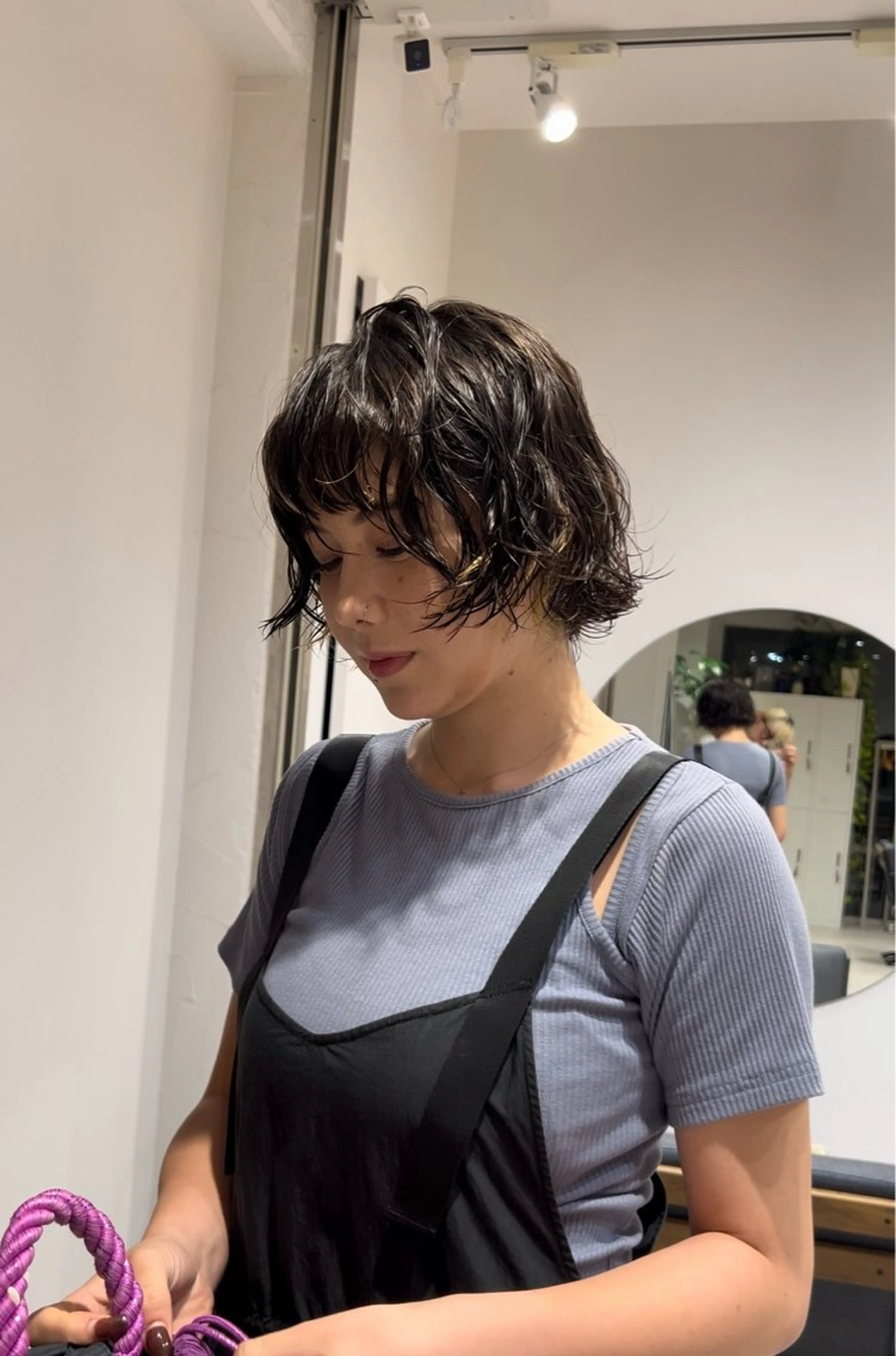 ショート カラー パーマ パーマ/ボブ /レイヤー チヒロのヘアスタイル