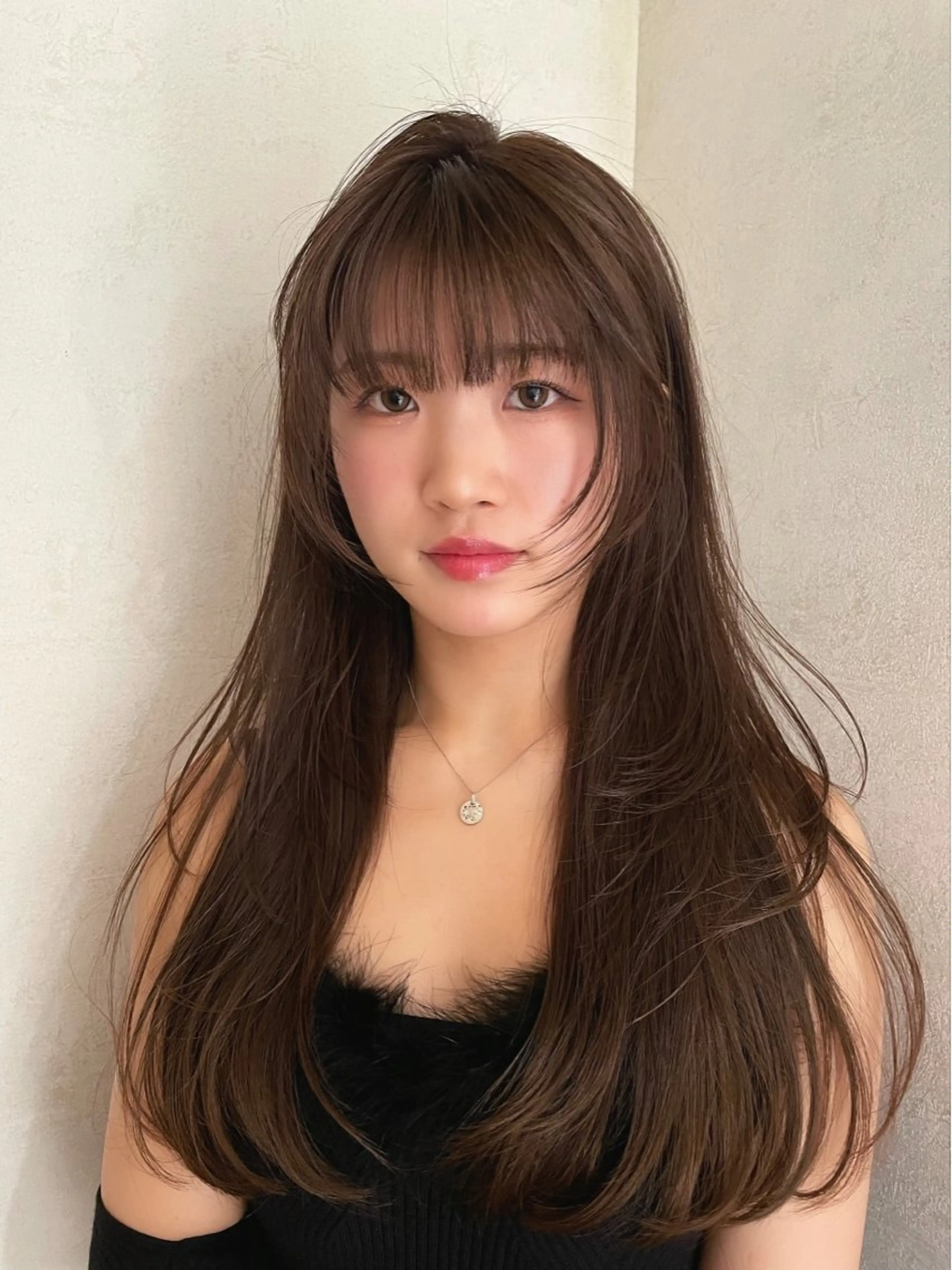 ロング カラー ベージュカラー ブリーチ ダブルカラー グレージュ ブリーチなしカラー haru/レイヤー/ ウルフのヘアスタイル