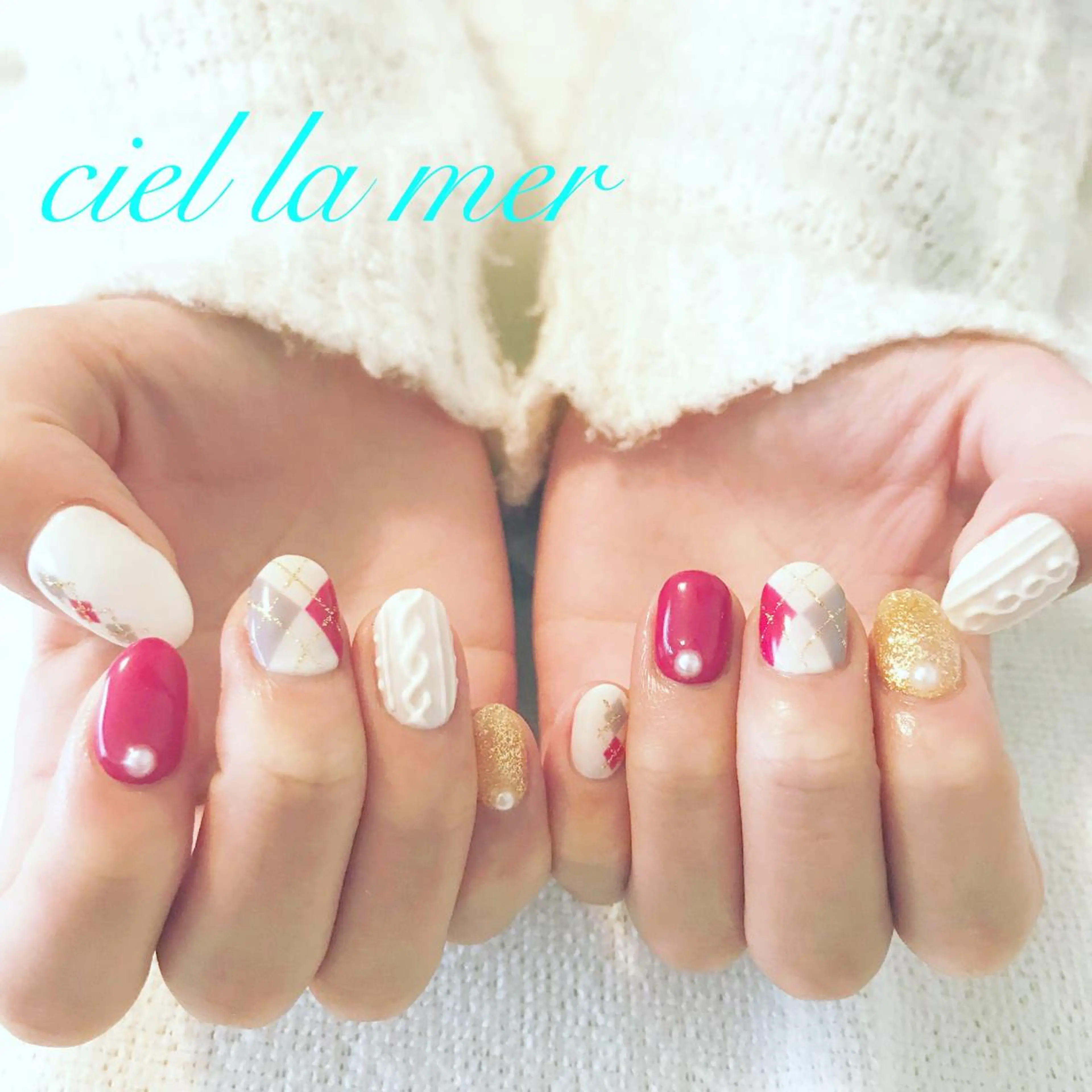 ネイル ハンドネイル フットネイル ciel la merのネイルデザイン