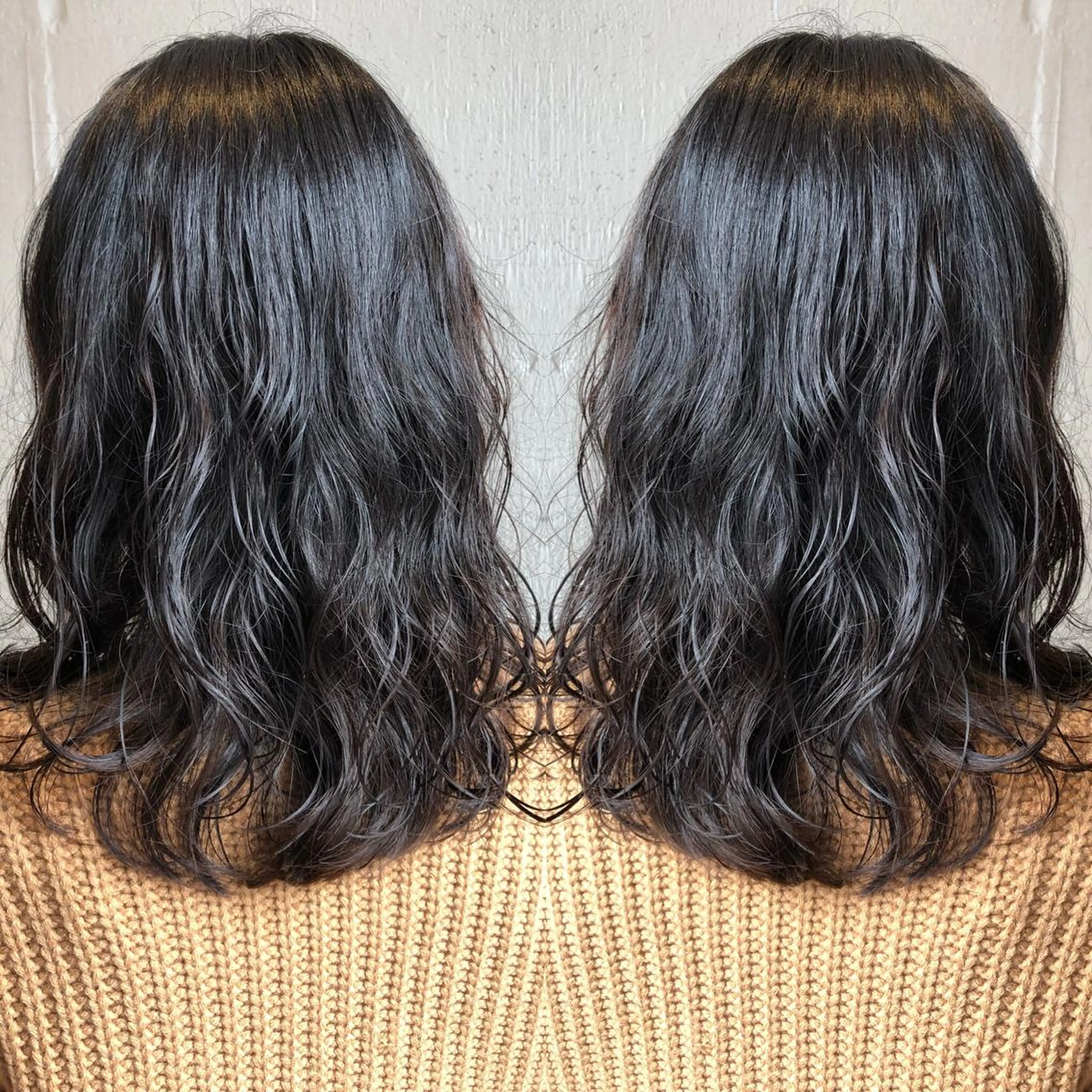 セミロング セミロングパーマ あらき ちさとのヘアスタイル