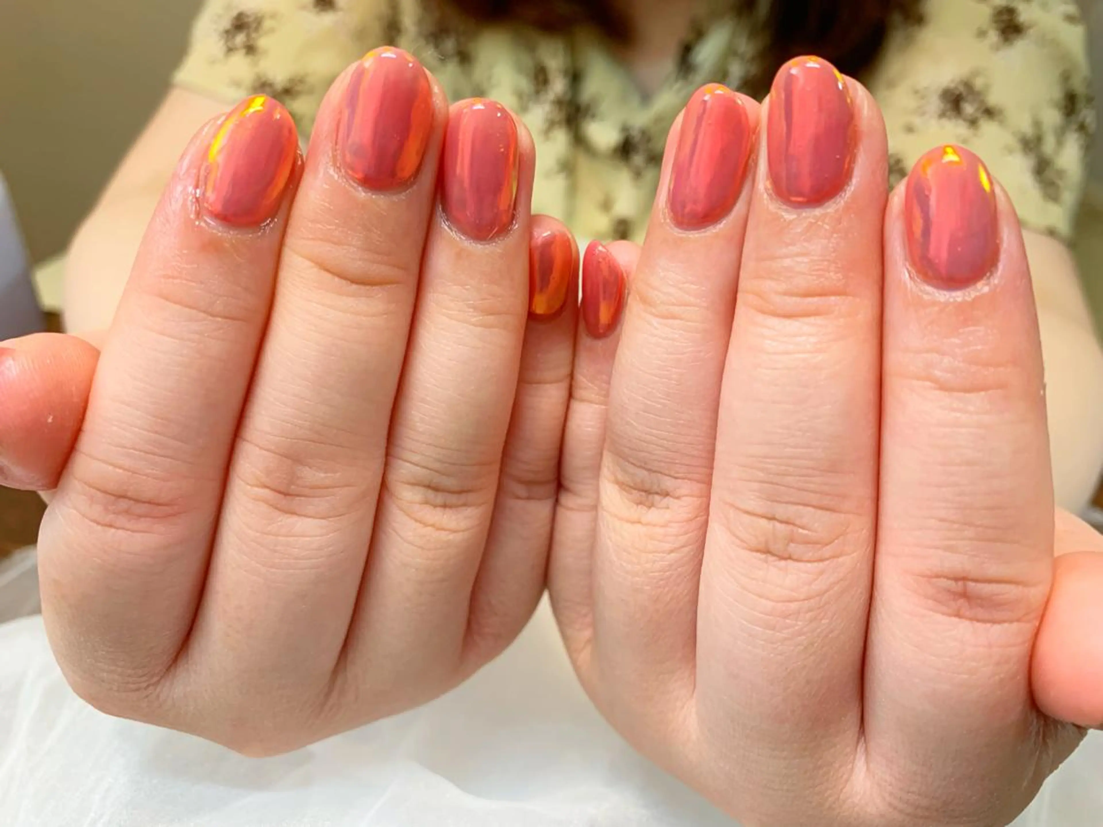 ネイル オーロラネイル ハンドネイル フットネイル GéRanium Harukaのネイルデザイン