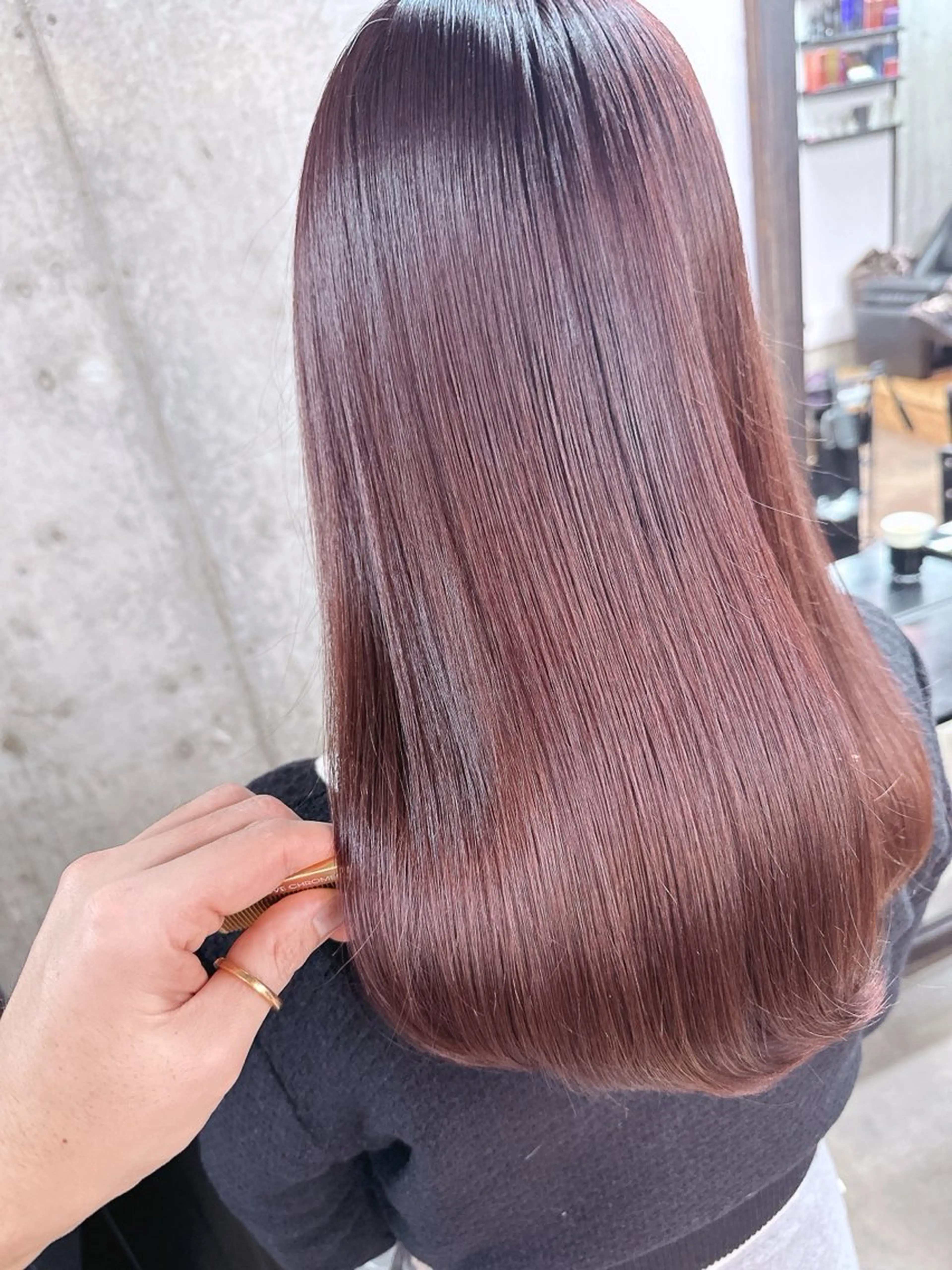 ミディアム カラー ブリーチ ダブルカラー ブリーチなしカラー LAS 代表 ナガカワ コウヘイのヘアスタイル