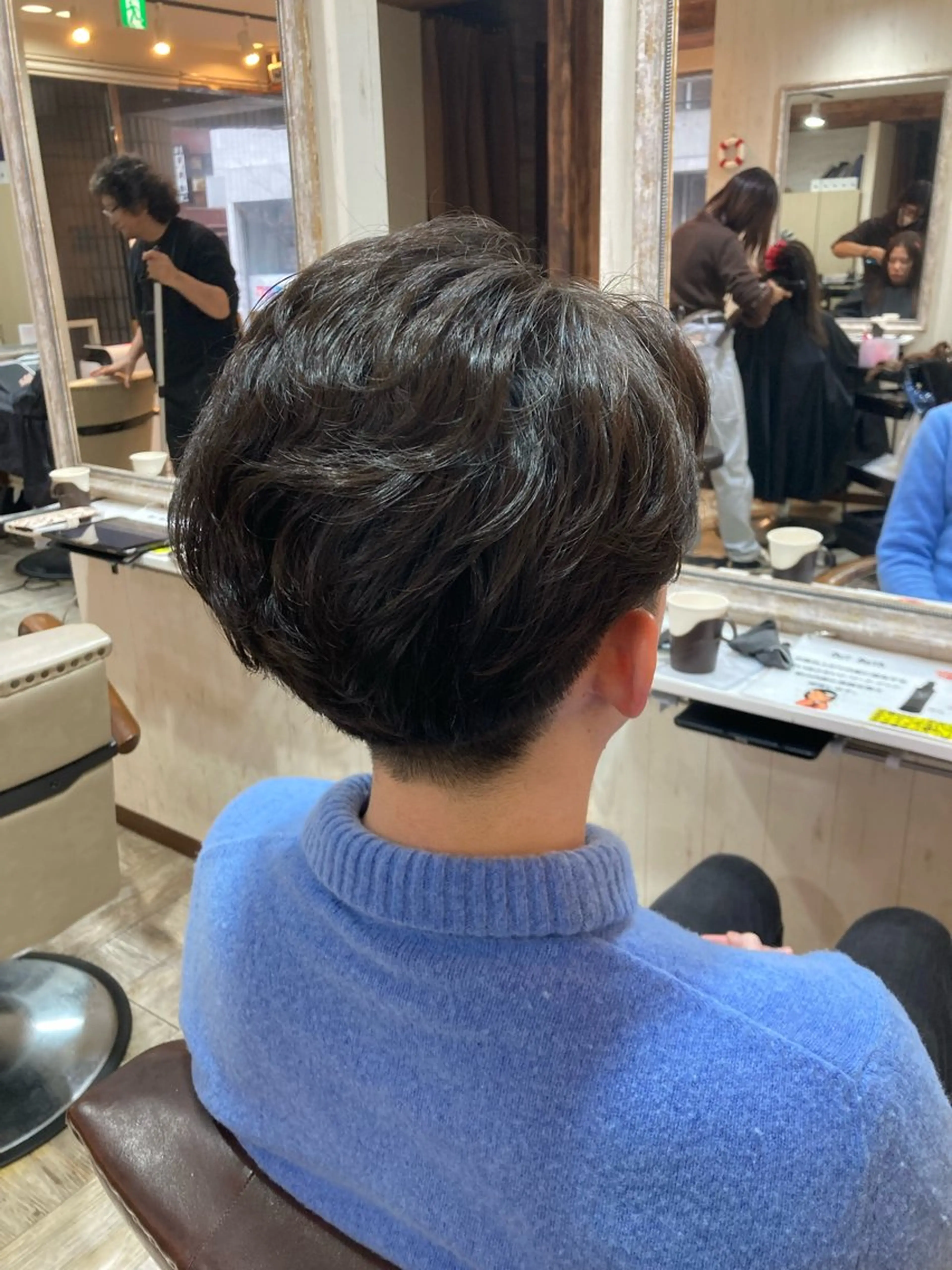 ショート パーマ メンズ カット パーマ 桜木町メンズ/垢抜け /💥ルキのヘアスタイル