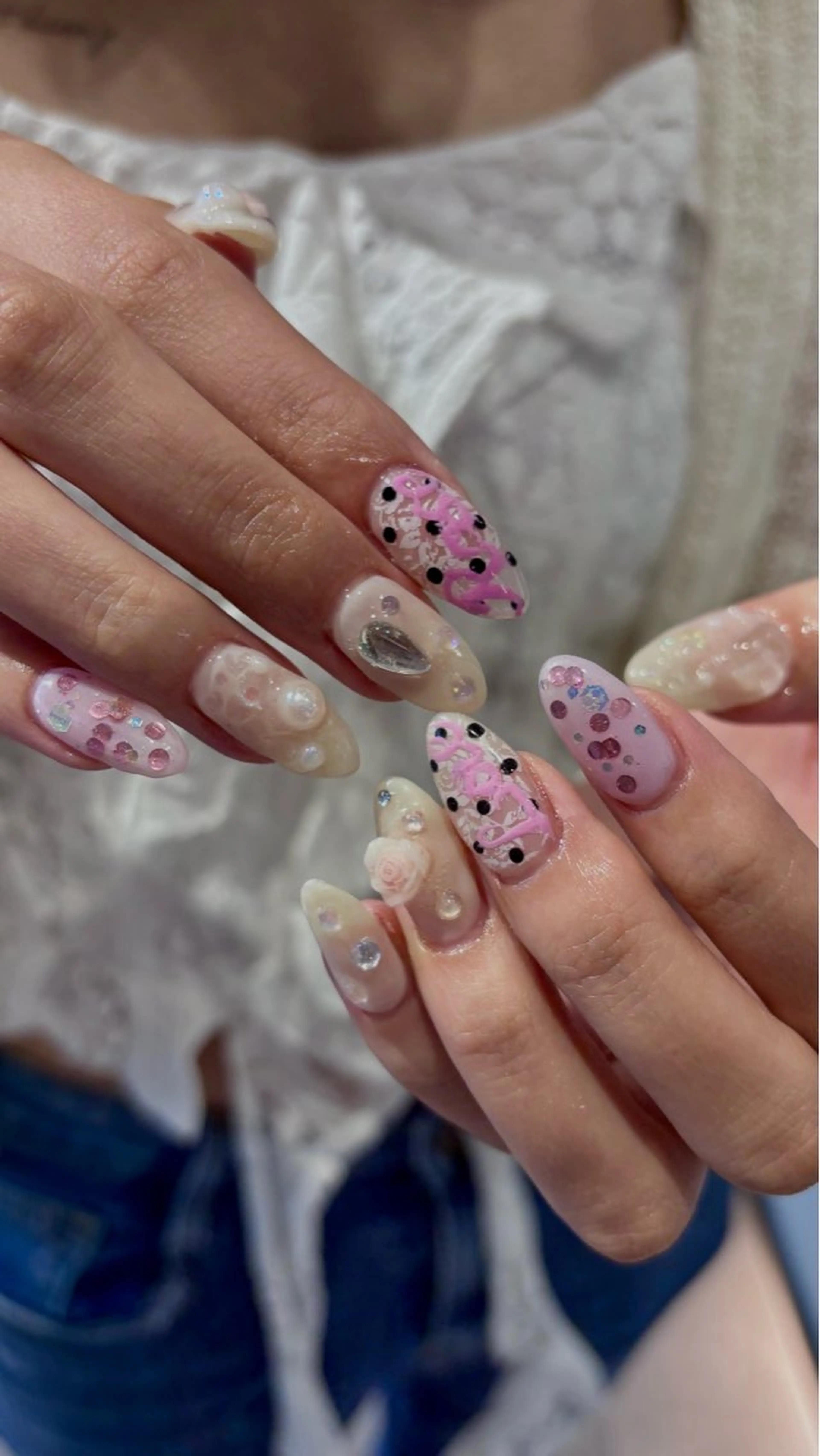 ネイル ハンドネイル ハイトーン/レイヤー nail 百咲💌のヘアスタイル