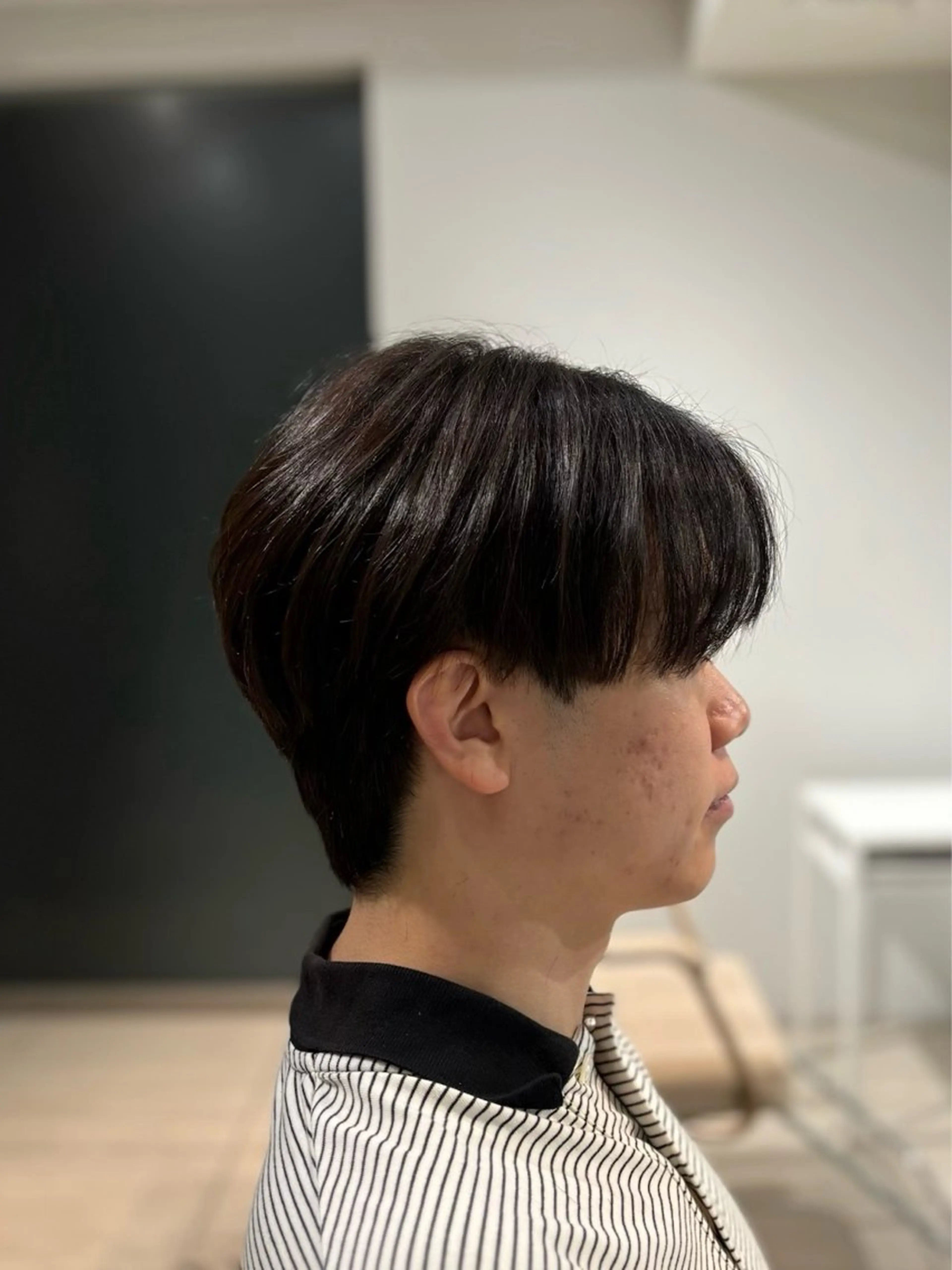 ショート パーマ メンズ カット パーマ 韓国メンズヘア/ ダウンパーマ/歩夢のヘアスタイル