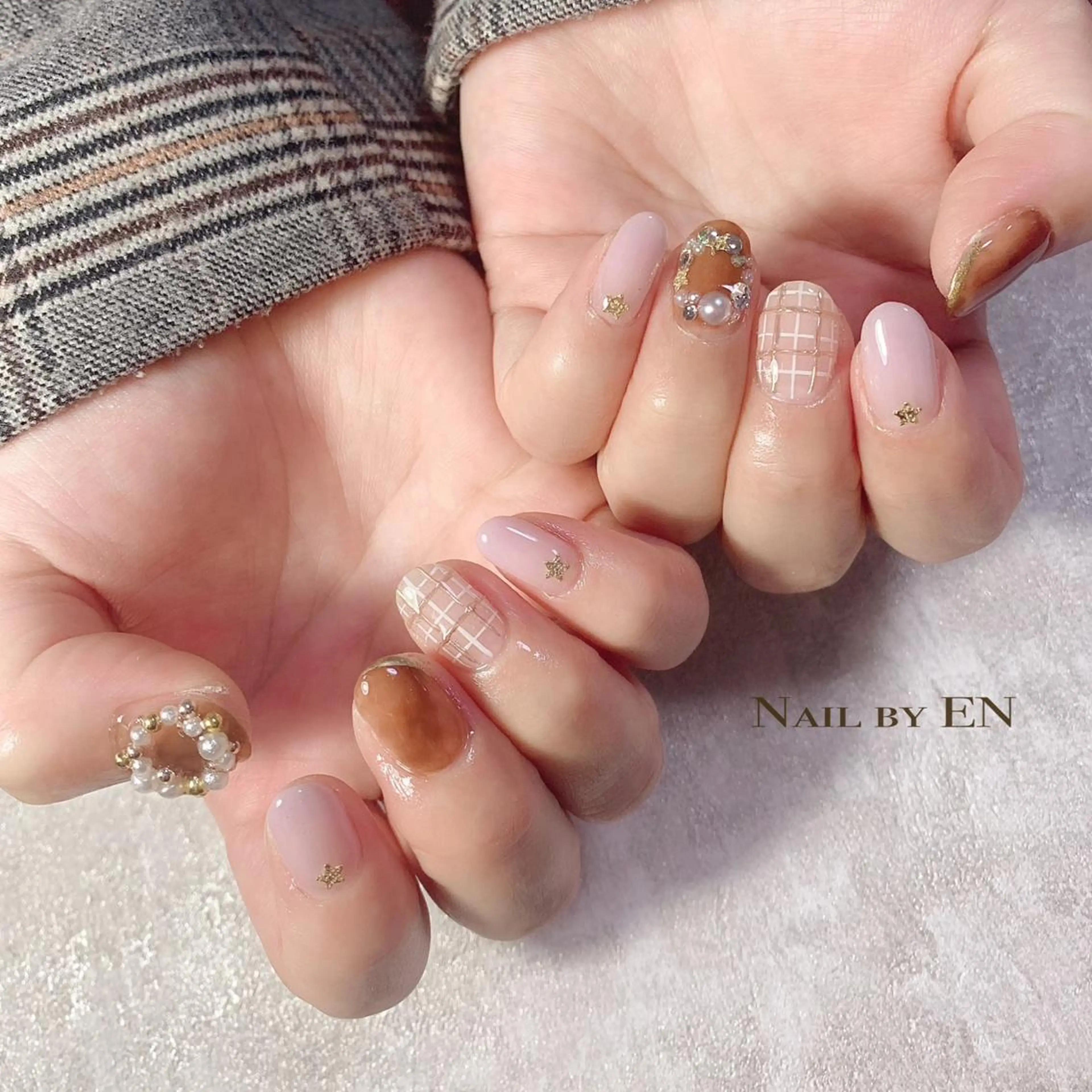 ネイル ショートネイル Nail by EN*Namiのネイルデザイン