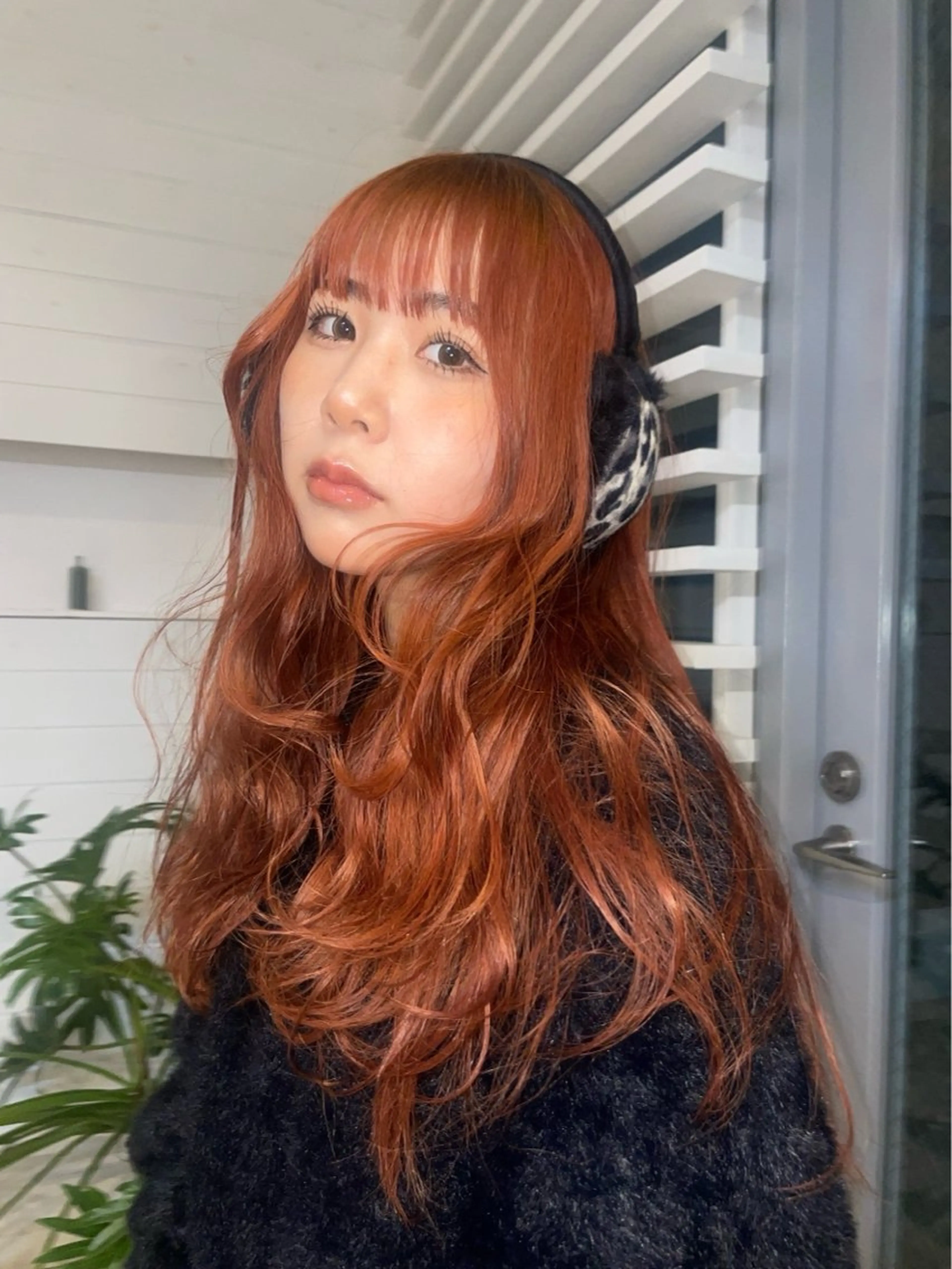 カラー YURiA レイヤー🫧暖色のヘアスタイル