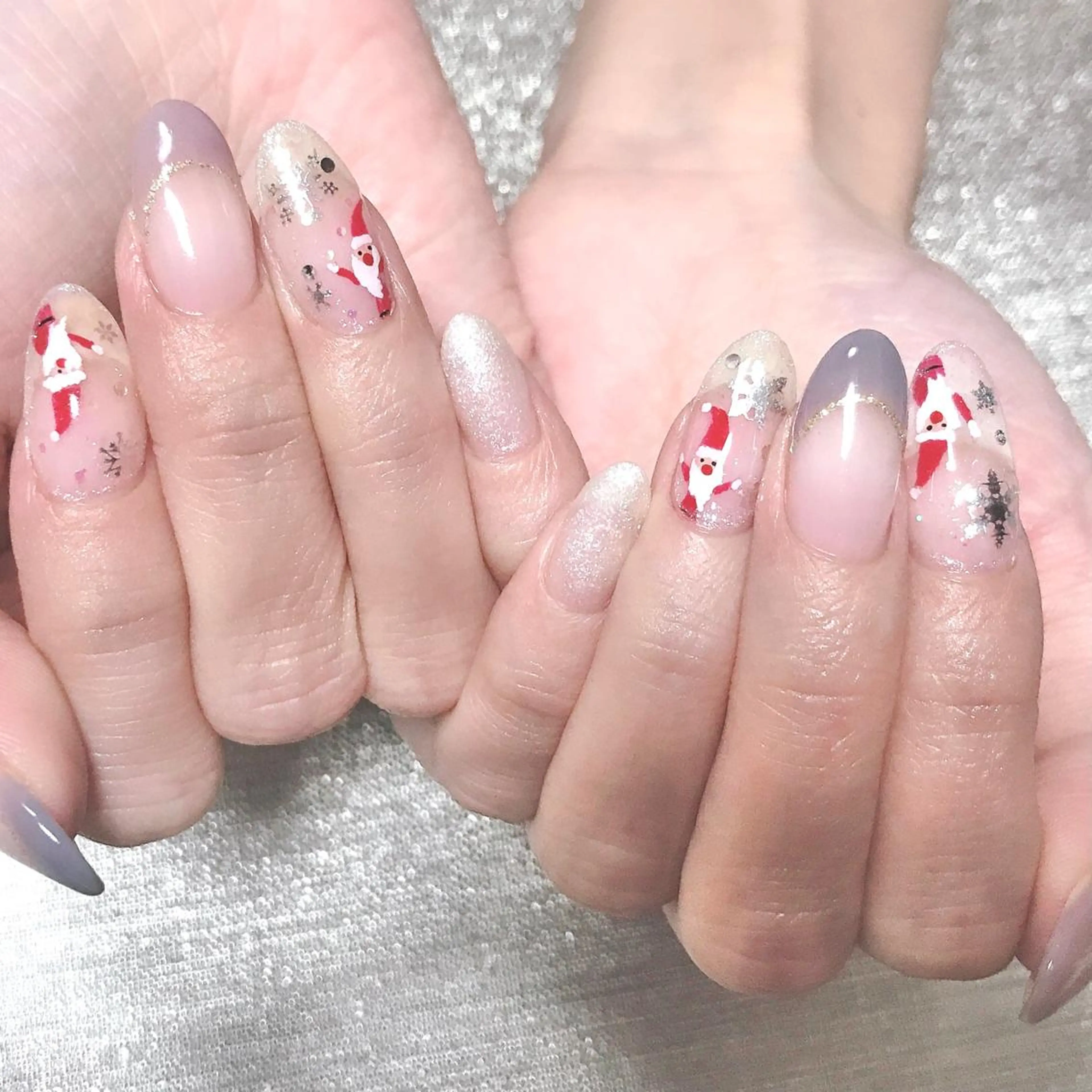 ネイル クリアネイル フレンチネイル マットネイル ワンカラーネイル 冬ネイル ステラ marikominoのネイルデザイン