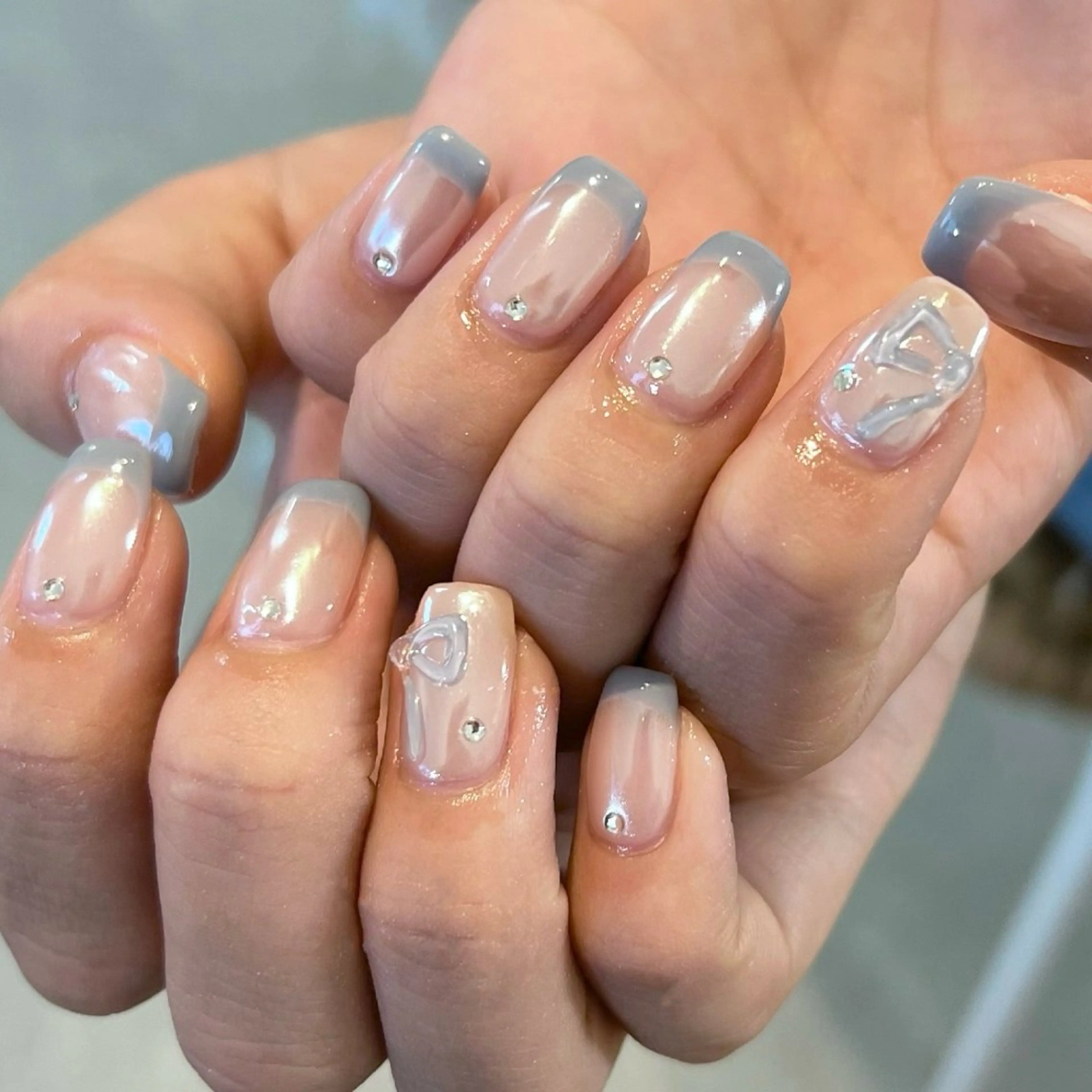 ネイル ハンドネイル sio.nail&eyebrow salon shimokitazawa2号店所属・nailist mana𖤐´-のネイルデザイン