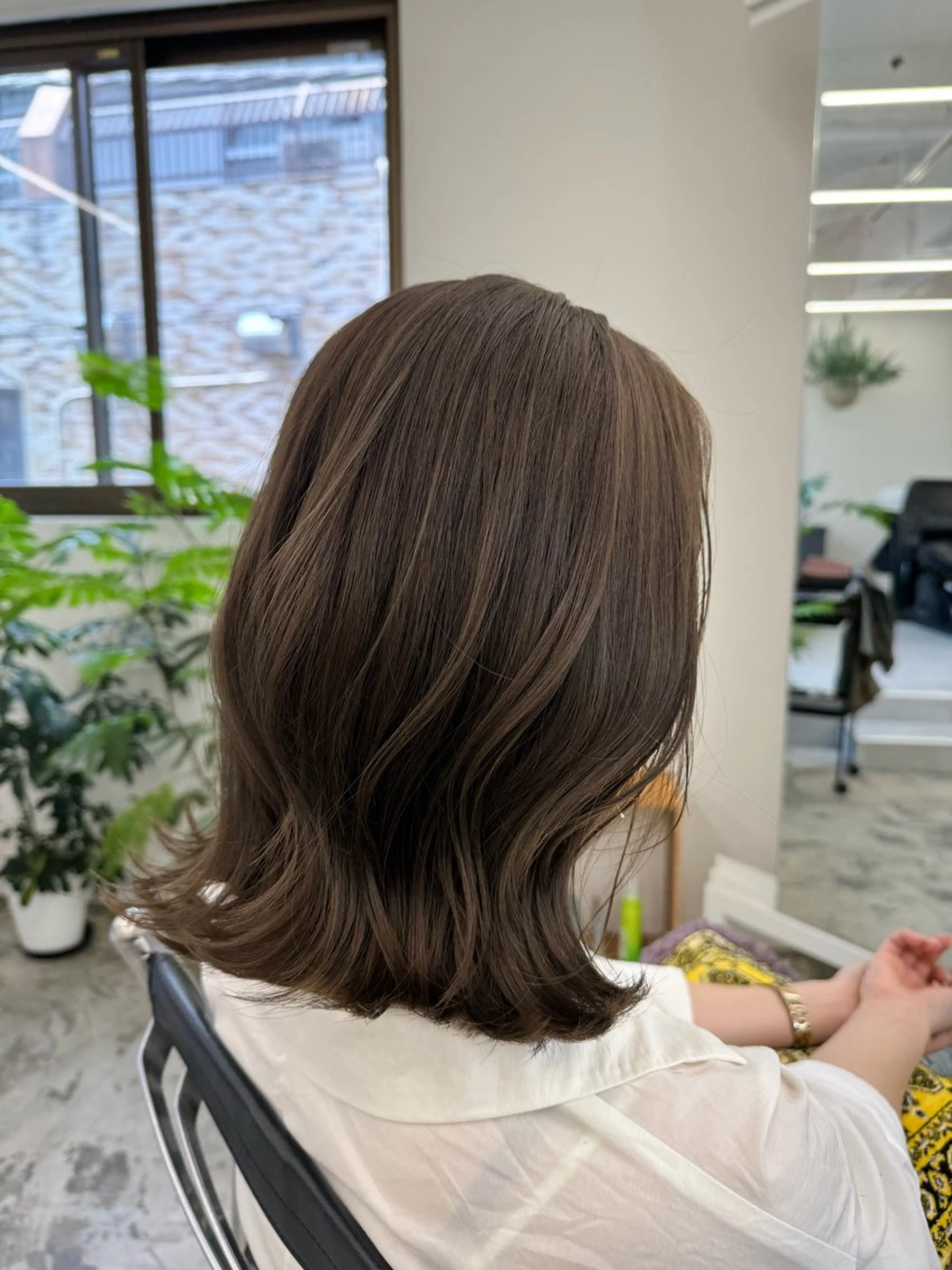 ミディアム Lann HAIR MAKE所属・ボブショート/岩崎 明生のヘアスタイル