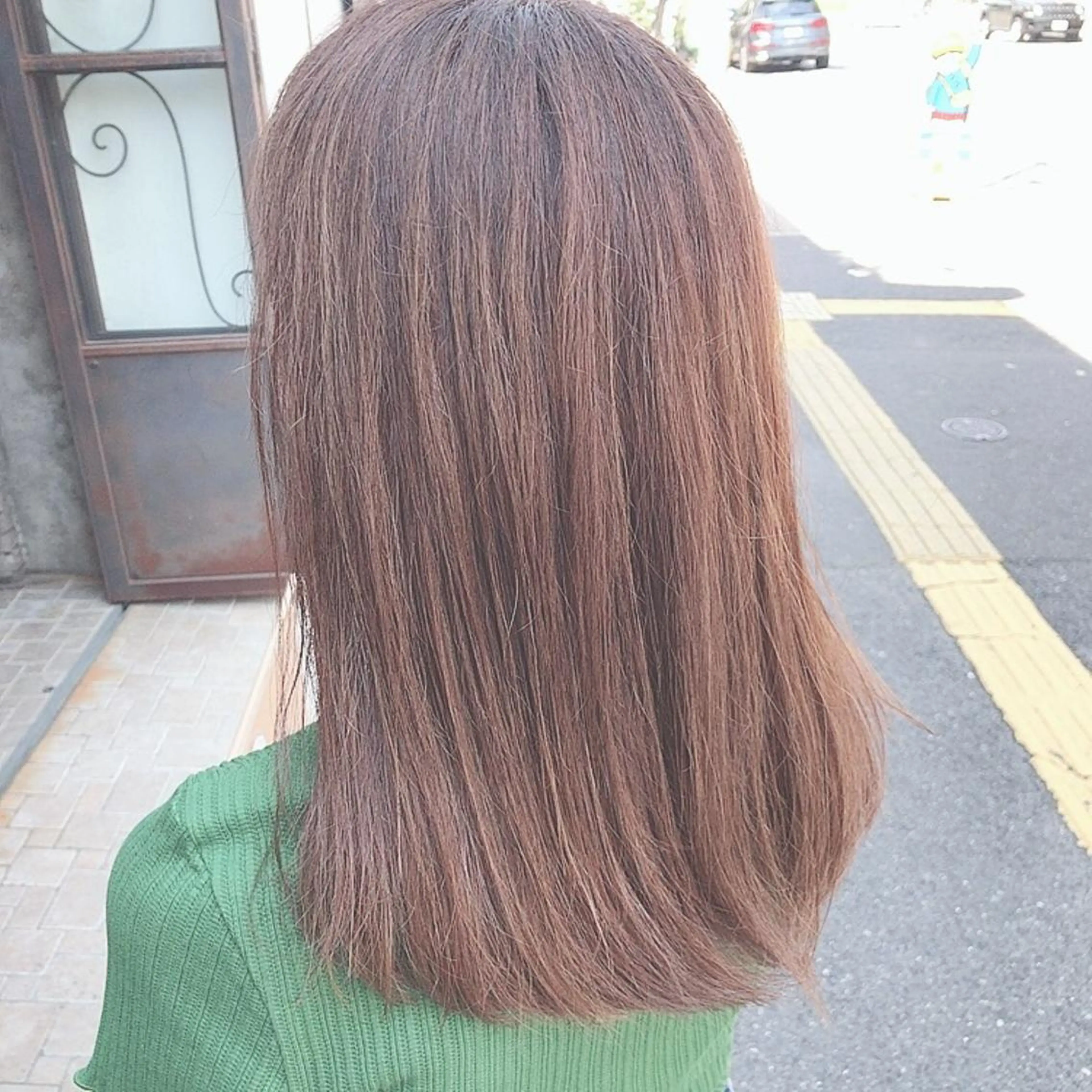セミロング カラー 髪質改善☀️ miho☀️のヘアスタイル