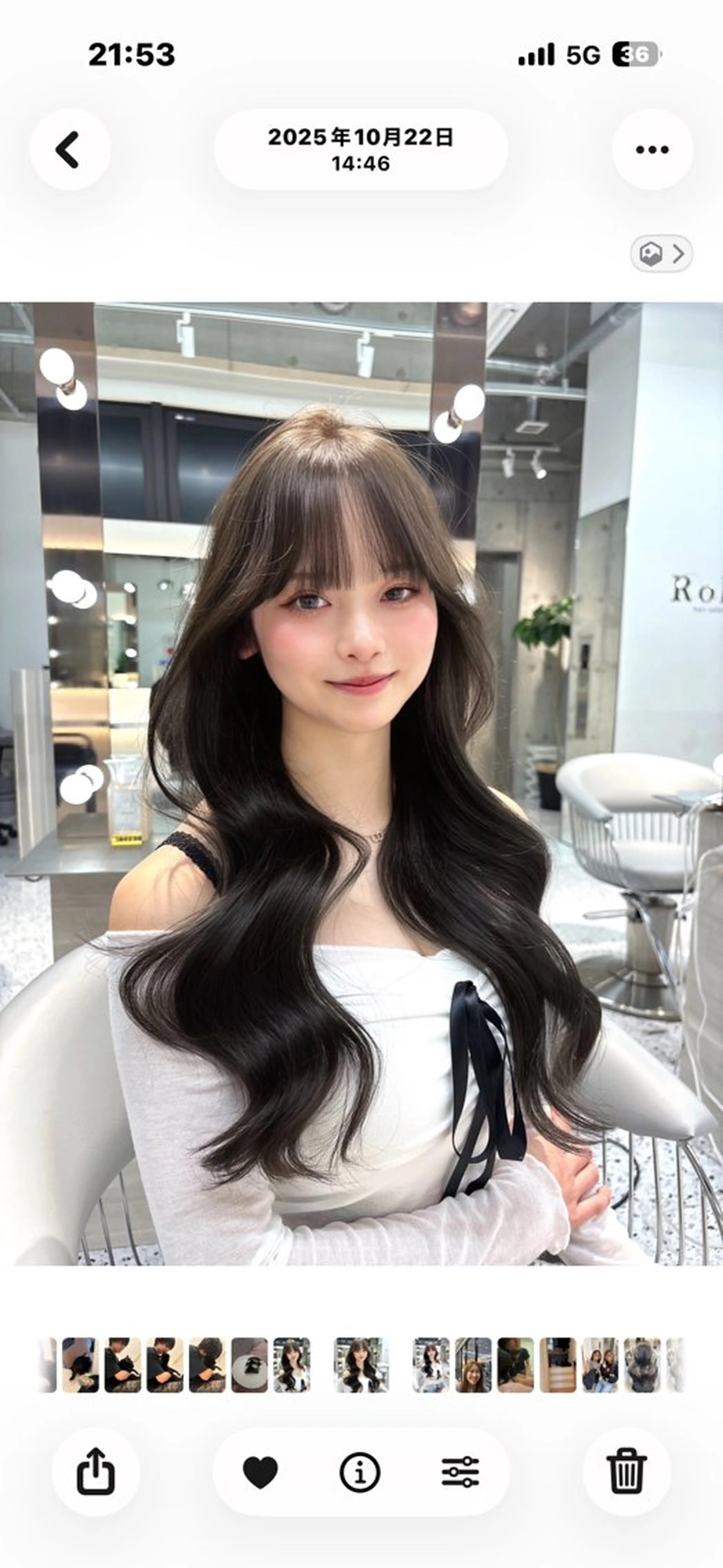 ロング カラー グレージュ オリーブグレージュ オリーブグレー カット ヘアカラー トリートメント 🍒ブリーチなしカラ ー／Sakura🍒のヘアスタイル