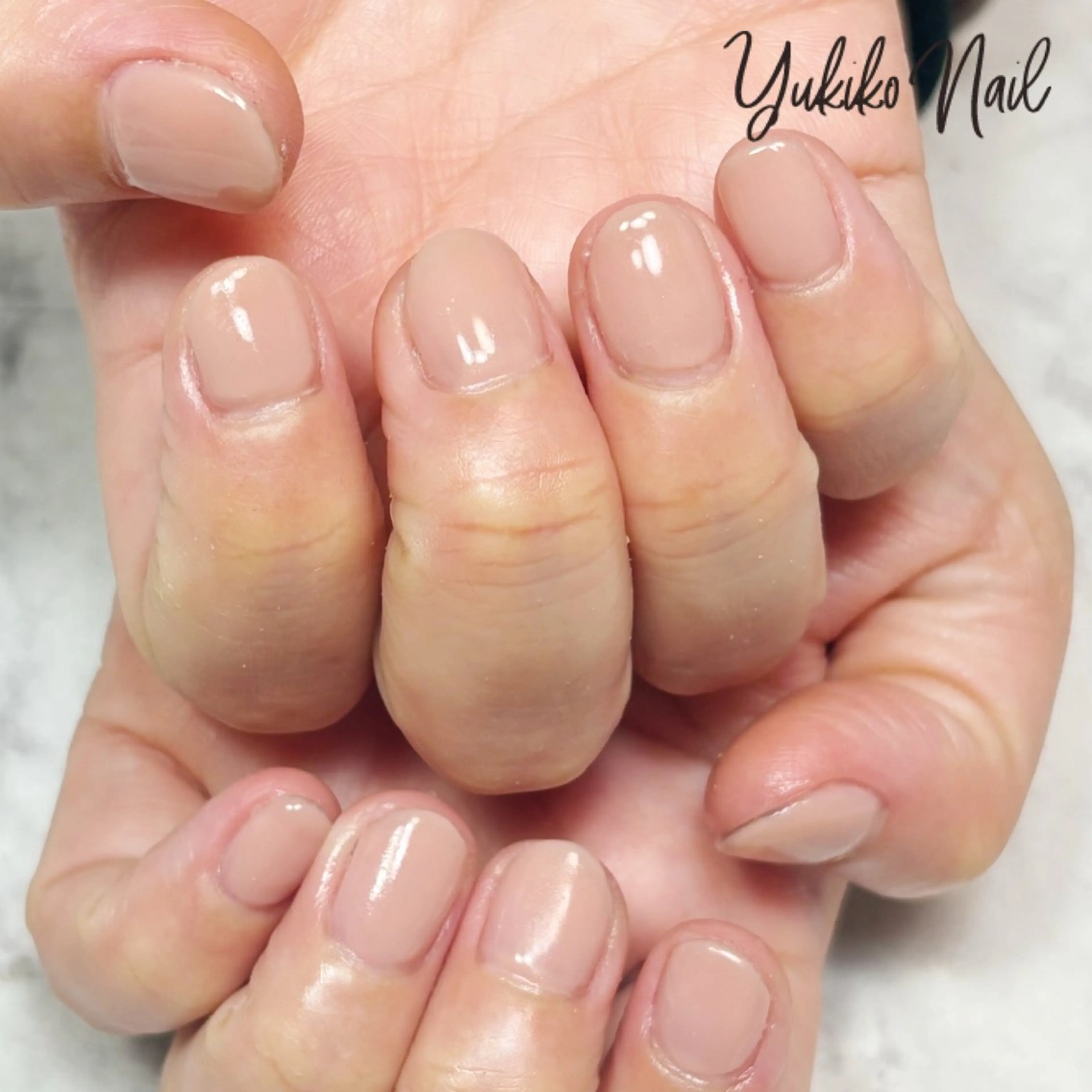 ネイル オフィスネイル ワンカラーネイル シンプルネイル ハンドネイル ユキコ ネイルのネイルデザイン
