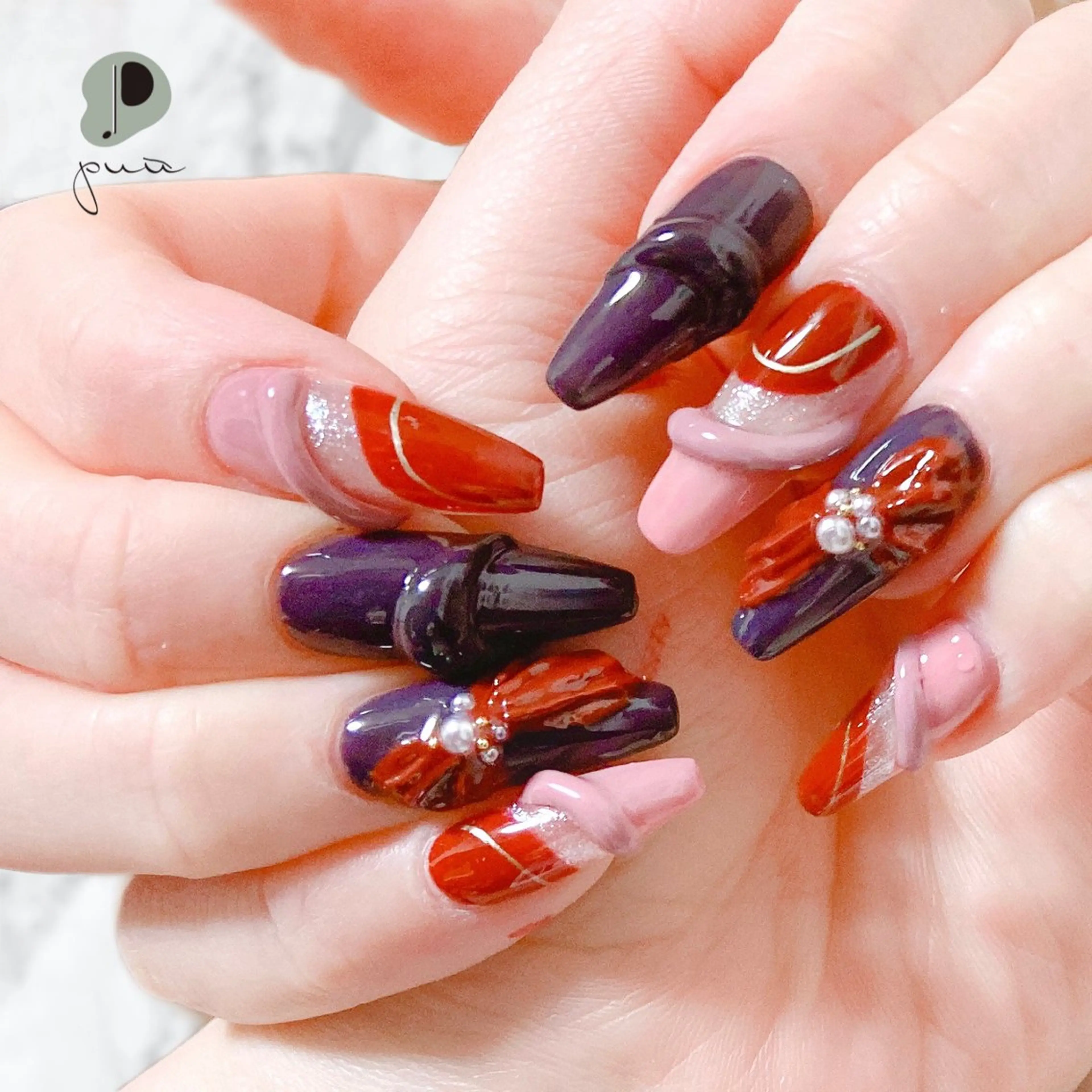 ネイル アートネイル フレンチネイル ワンカラーネイル スカルプネイル ハンドネイル puu kyoto所属・Nail salon puu kyotoのネイルデザイン