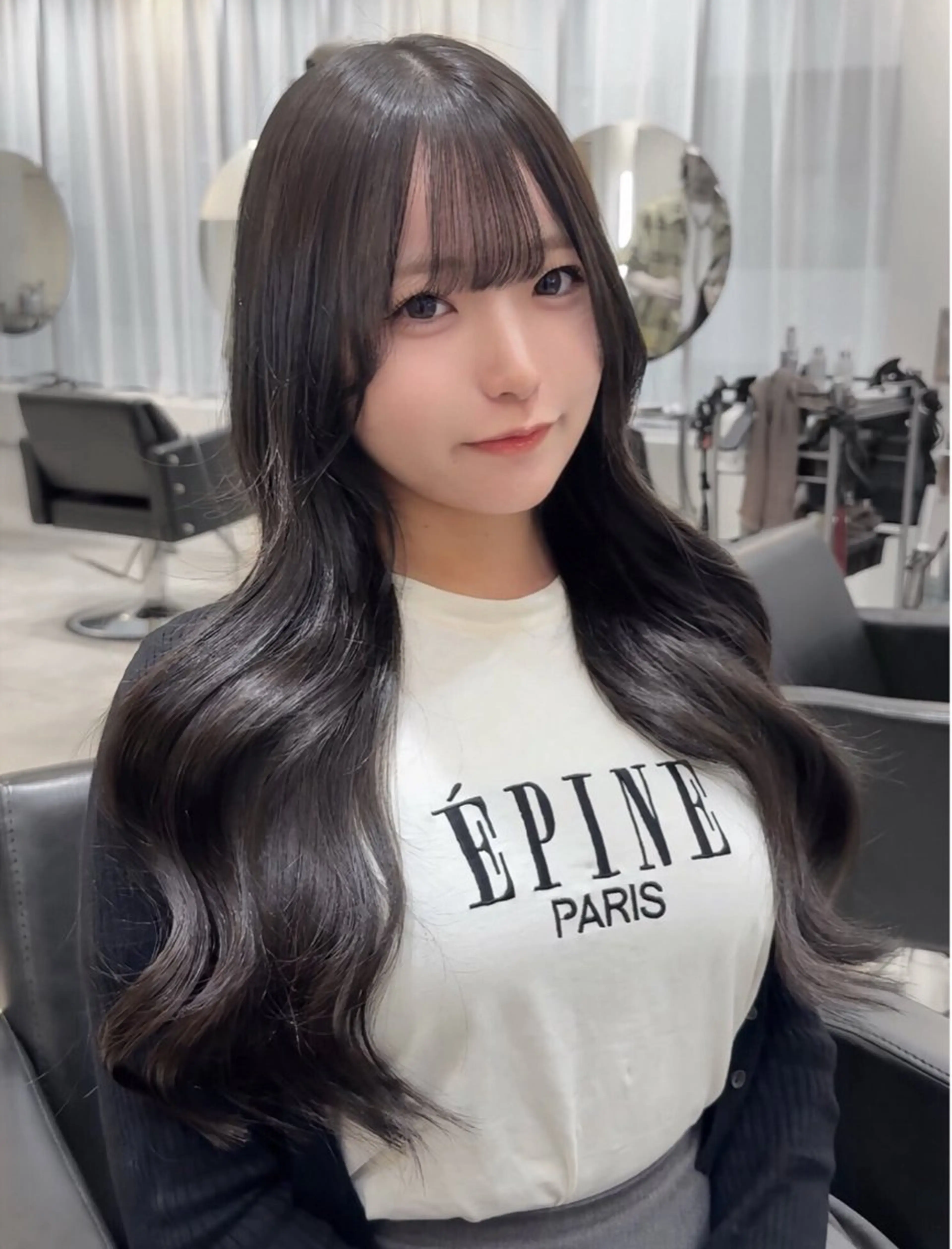 🩵【学生限定/ミニモ学割】🩵うる艶カラー＋カット＋超音波付きトリートメントの写真