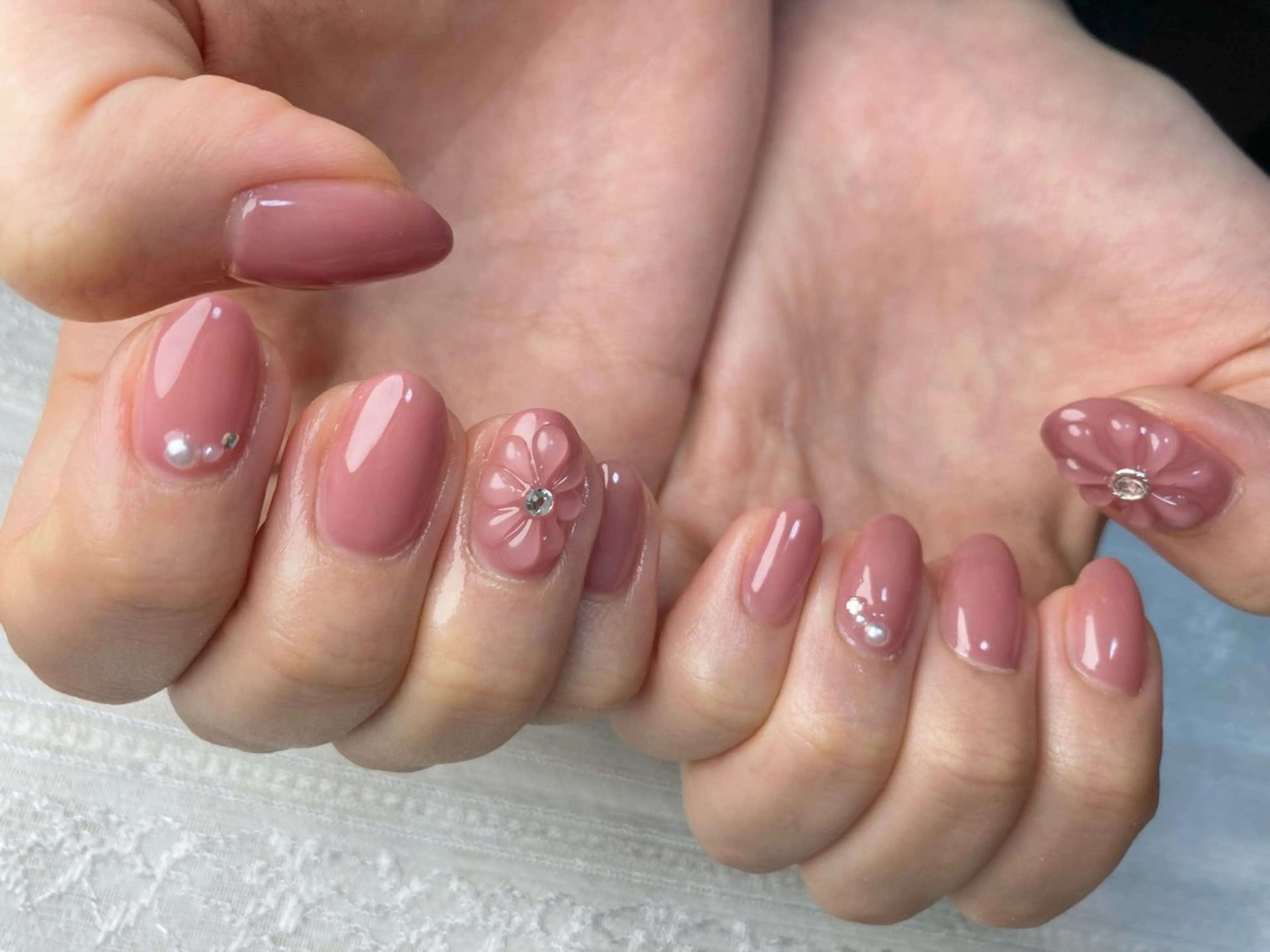 ネイル アートネイル ピンク シンプルネイル nail  salon pista所属・Ｋ． Michiのネイルデザイン