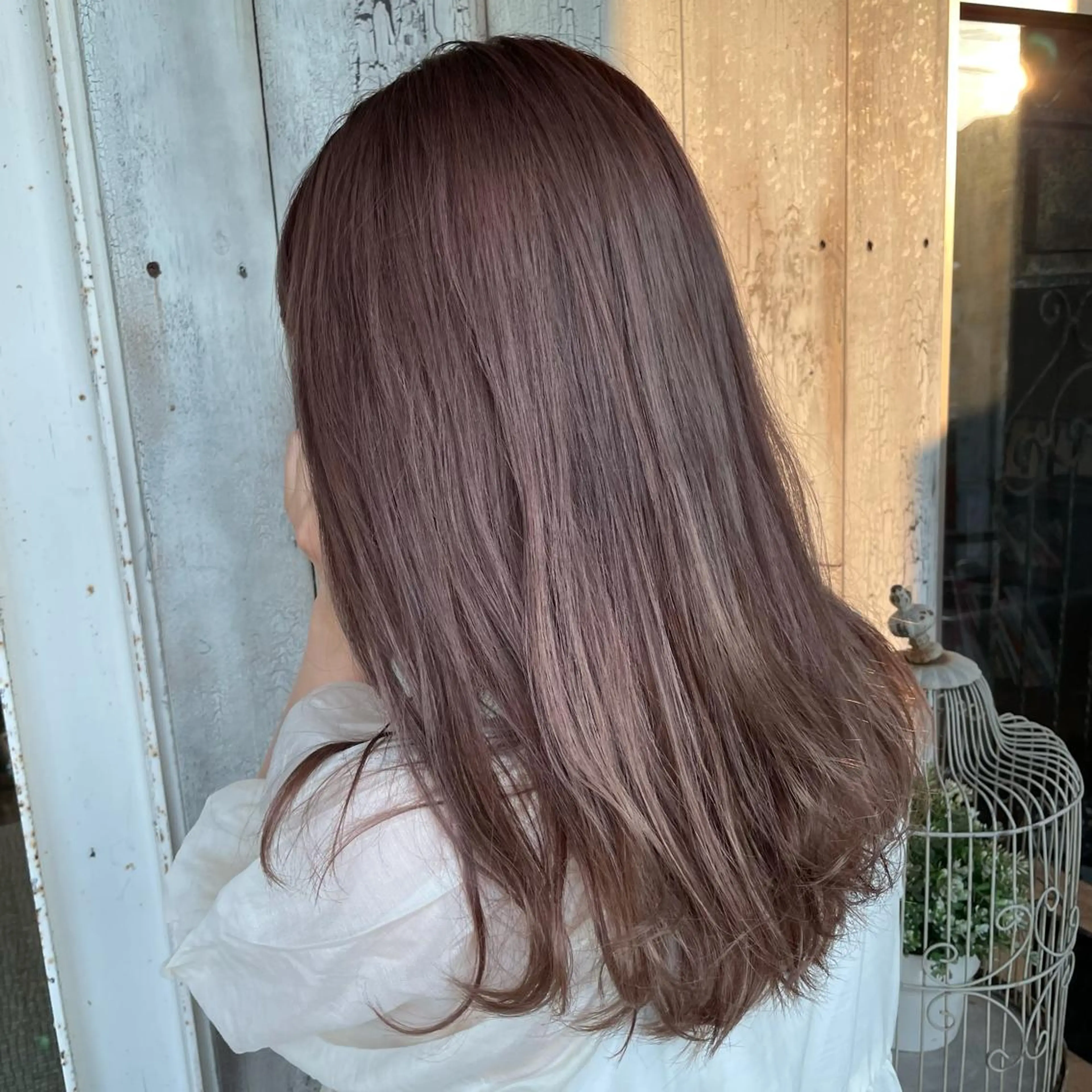 ロング カラー 馬場 瑞穂のヘアスタイル