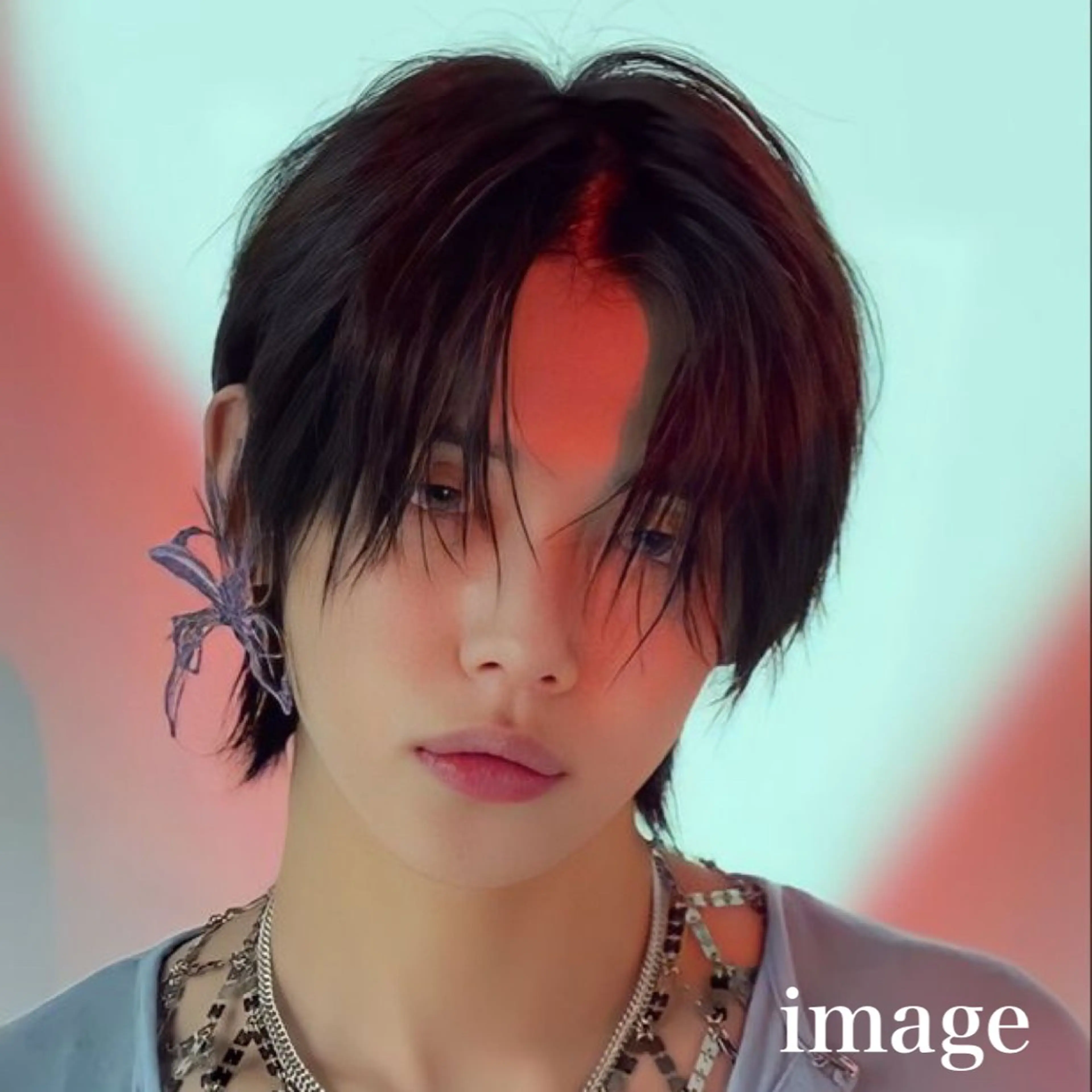 ミディアム メンズ 岡田大志🇰🇷 中/韓メンズヘアのヘアスタイル