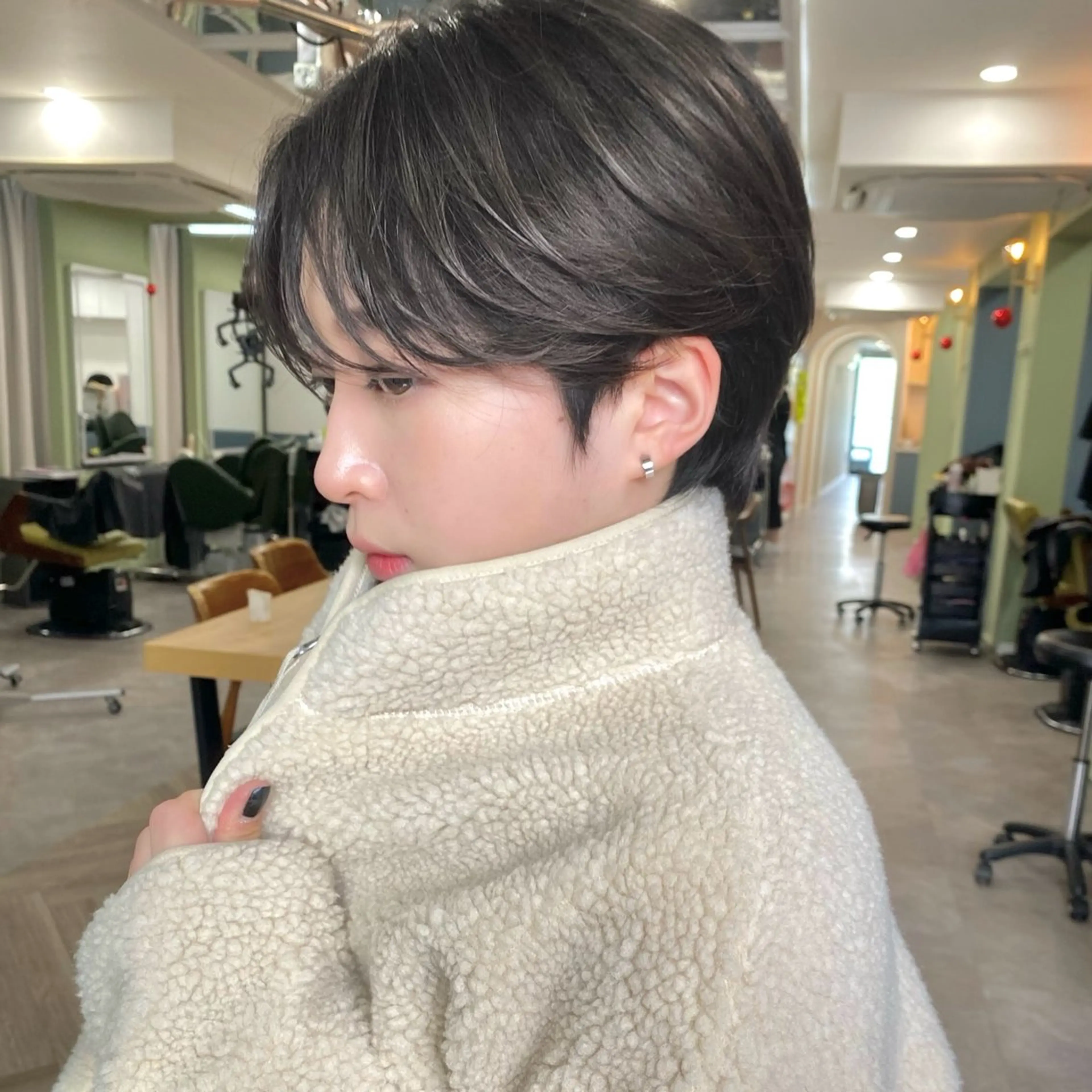 ショート 韓国風ヘア ショートヘア カット ヘアカラー トリートメント ボブ/縮毛矯正/ レイヤー/塚田のヘアスタイル