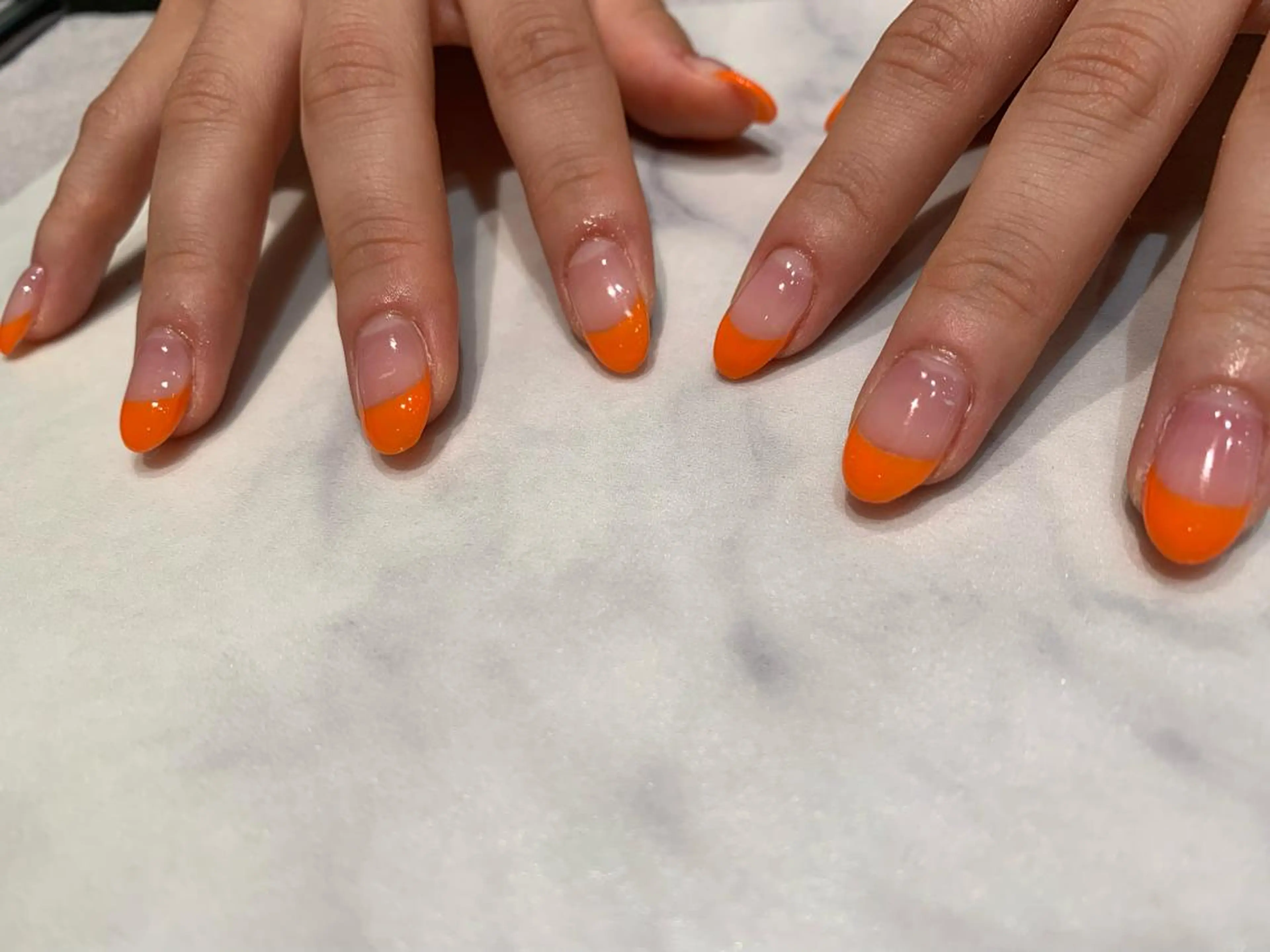 ネイル オレンジ nailAVANCE akariのネイルデザイン