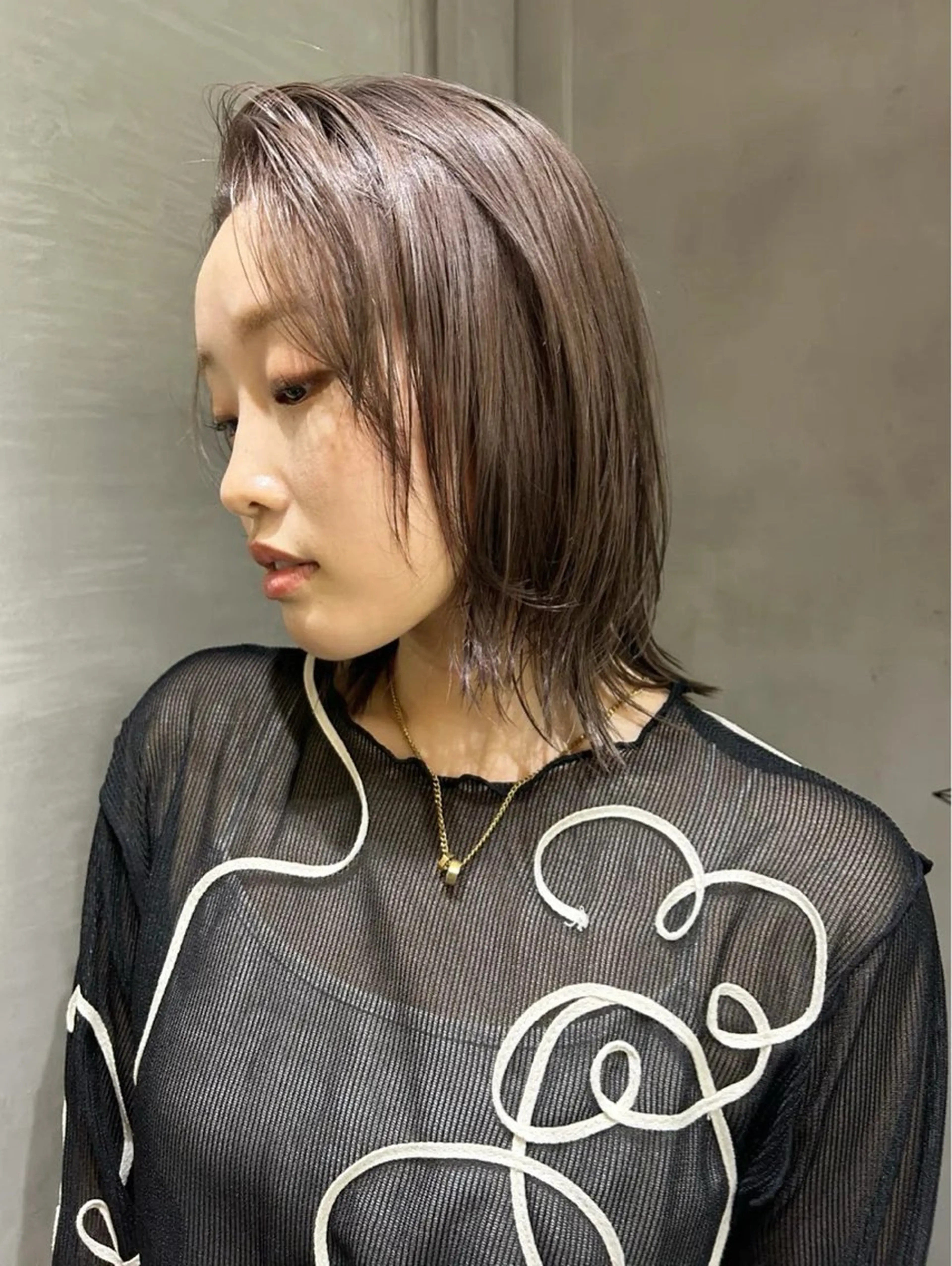 ミディアム カラー アヤノ/ 似合わせカット✂️のヘアスタイル