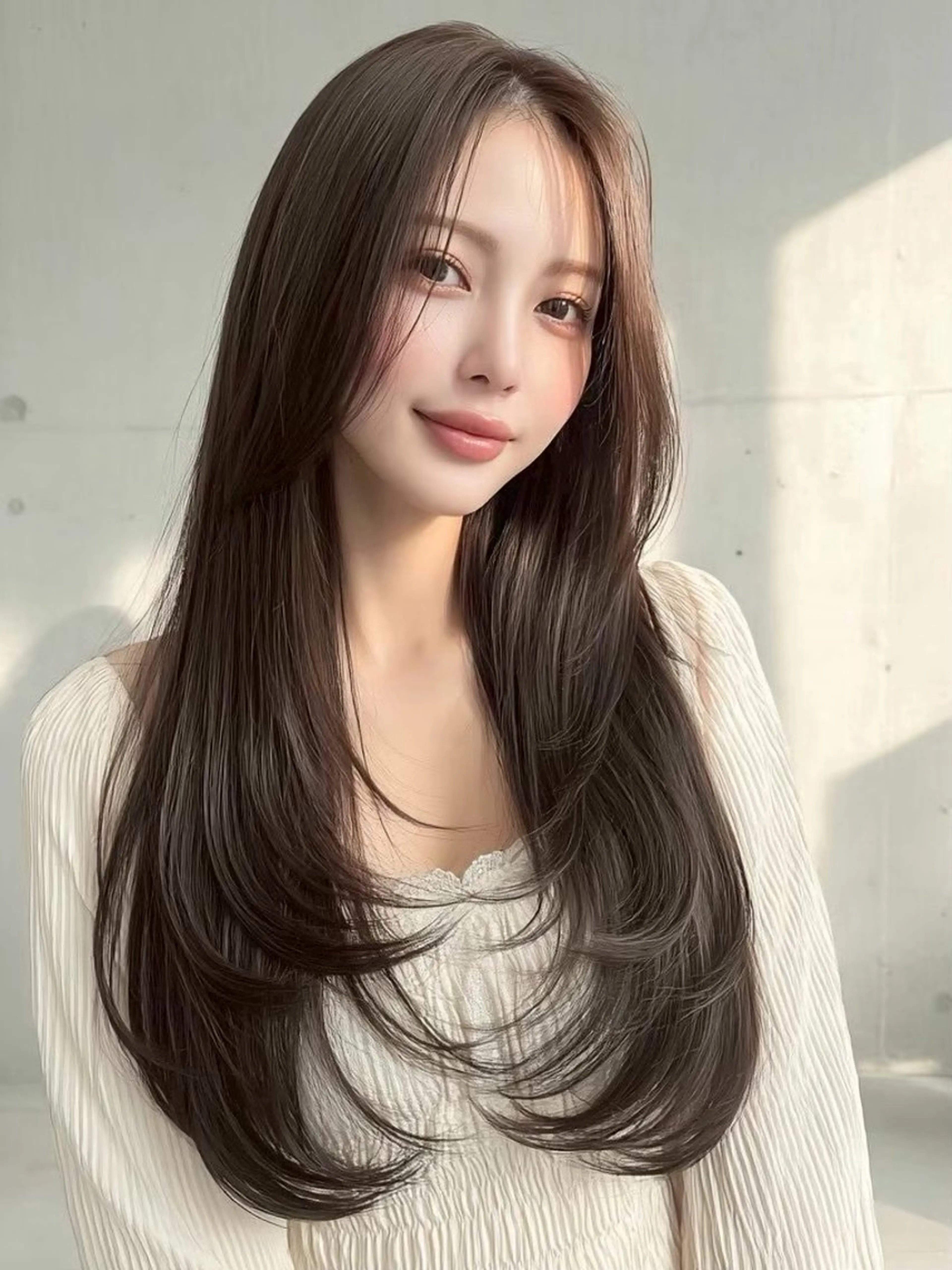 ロング ボブ 髪質改善 似合わせカット 縮毛矯正 トリートメント カット ヘアカラー トリートメント レイヤー/Wカラー /マッキーのヘアスタイル