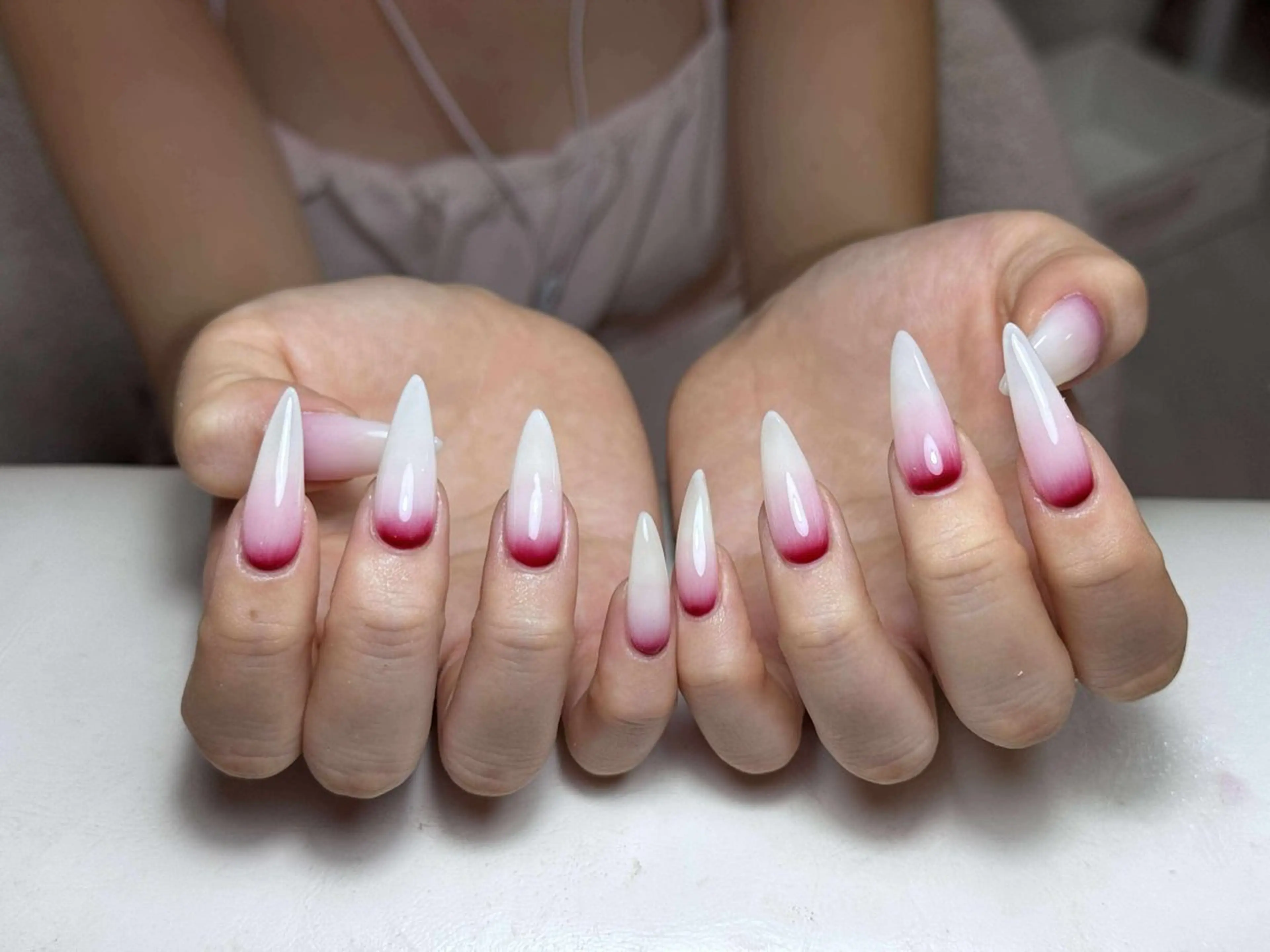 ネイル アートネイル 成人式 ジェルネイル ニュアンスネイル 夏ネイル Nie Nail Shinokuboのネイルデザイン