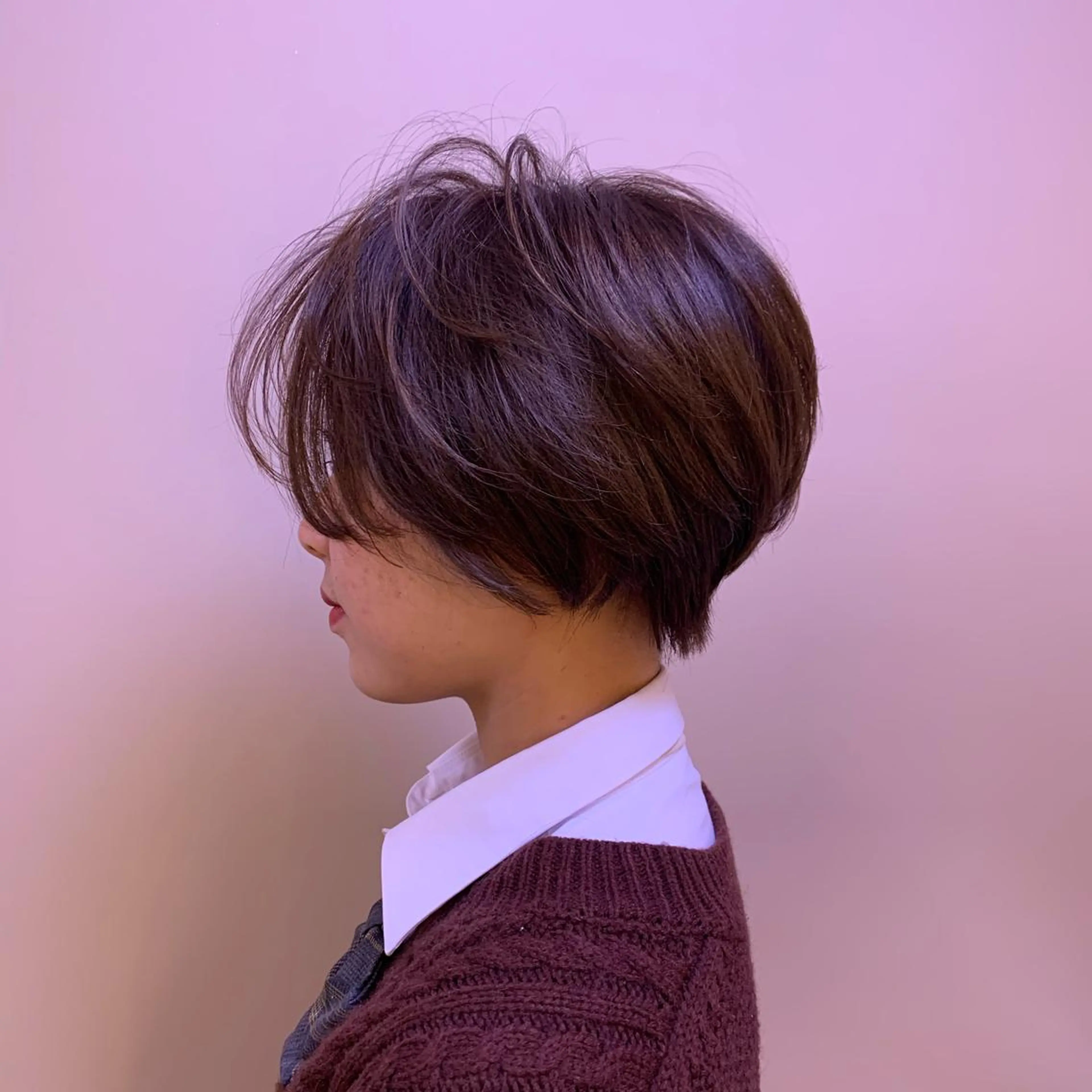 ショート カラー 似合わせカットカラー ♡佐藤捺美のヘアスタイル