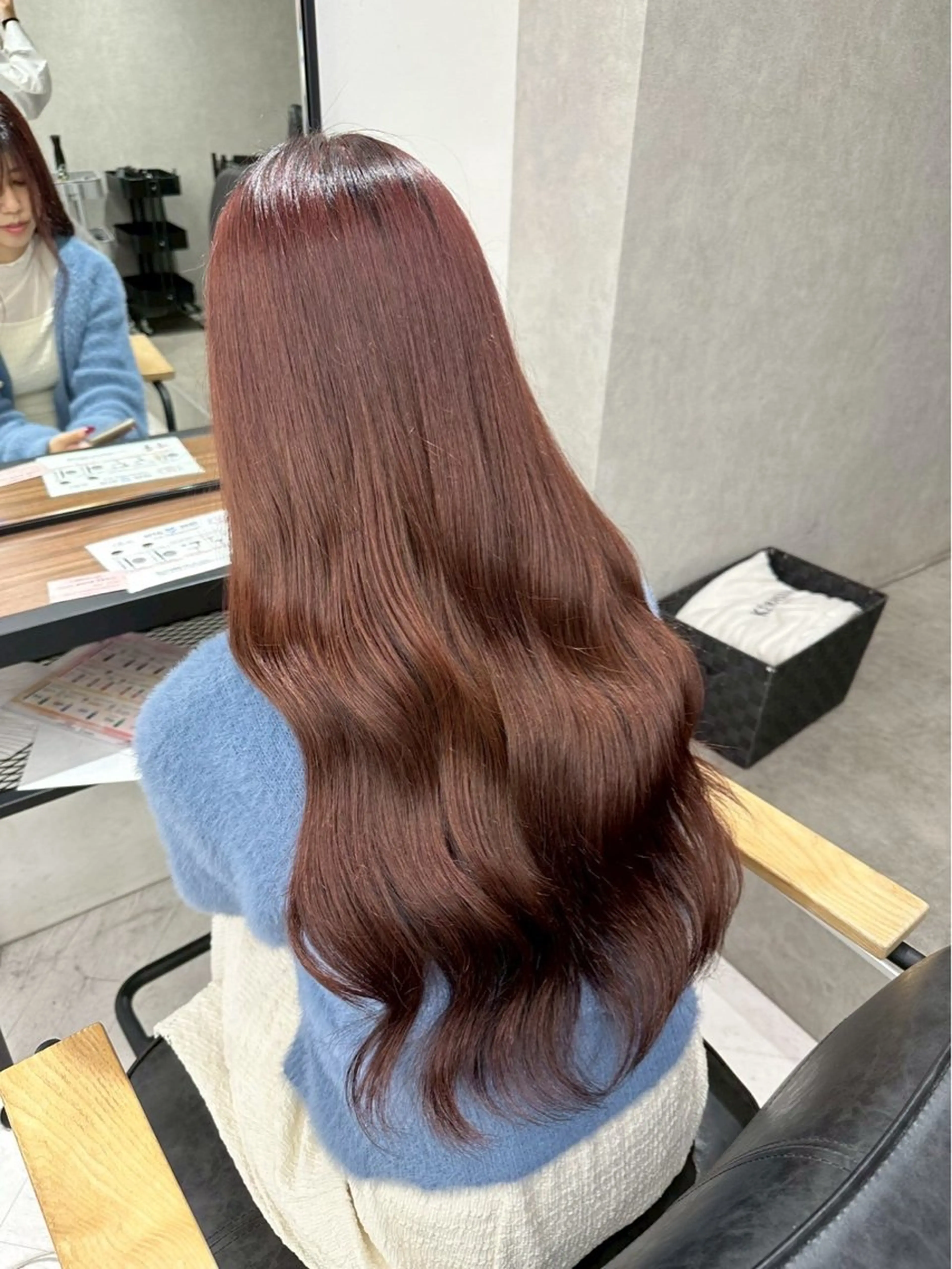 ロング ヘアカラー トリートメント himari💜 暖色カラー/レイヤーのヘアスタイル