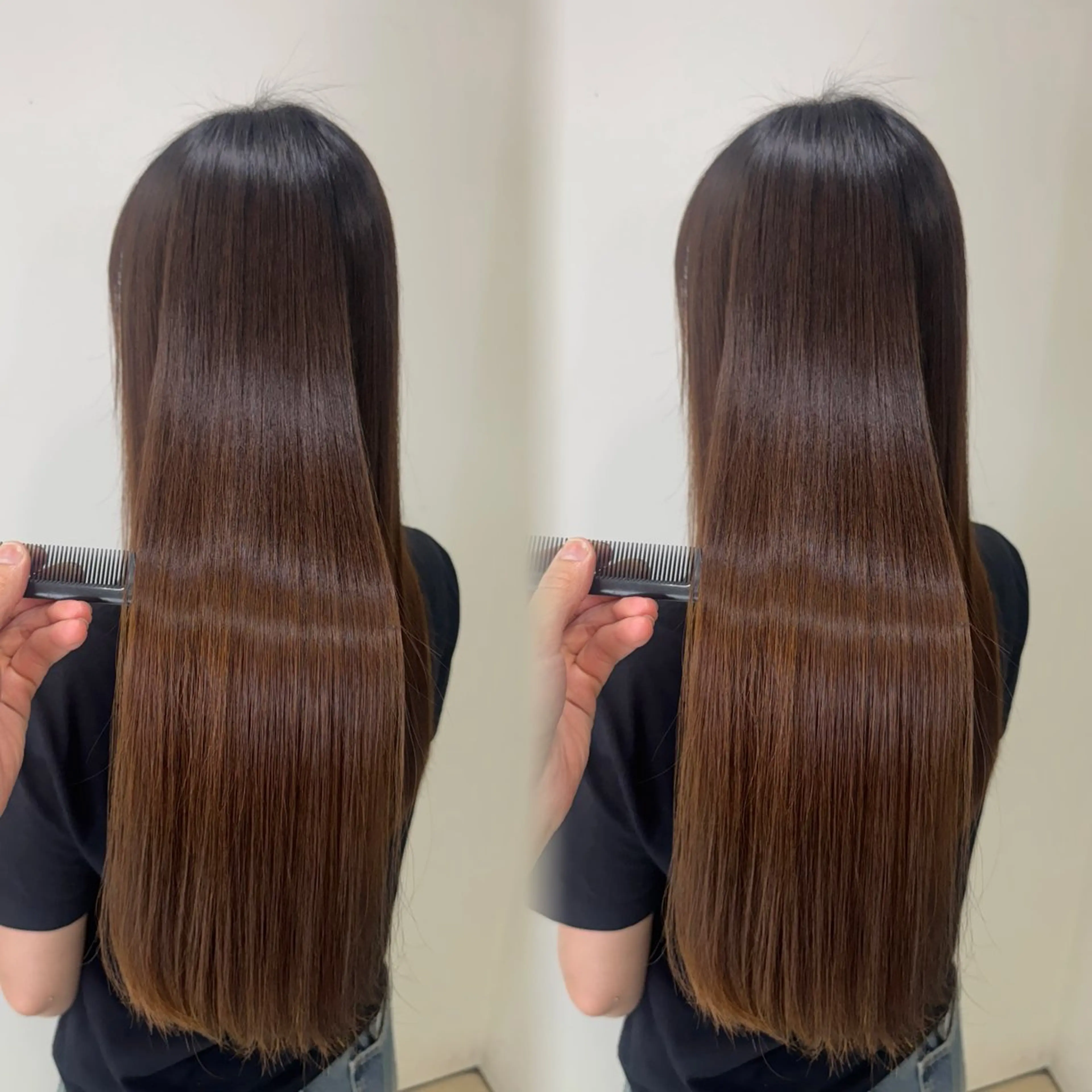 ロング 縮毛矯正 トリートメント Ash/ tomona𝜗𝜚のヘアスタイル