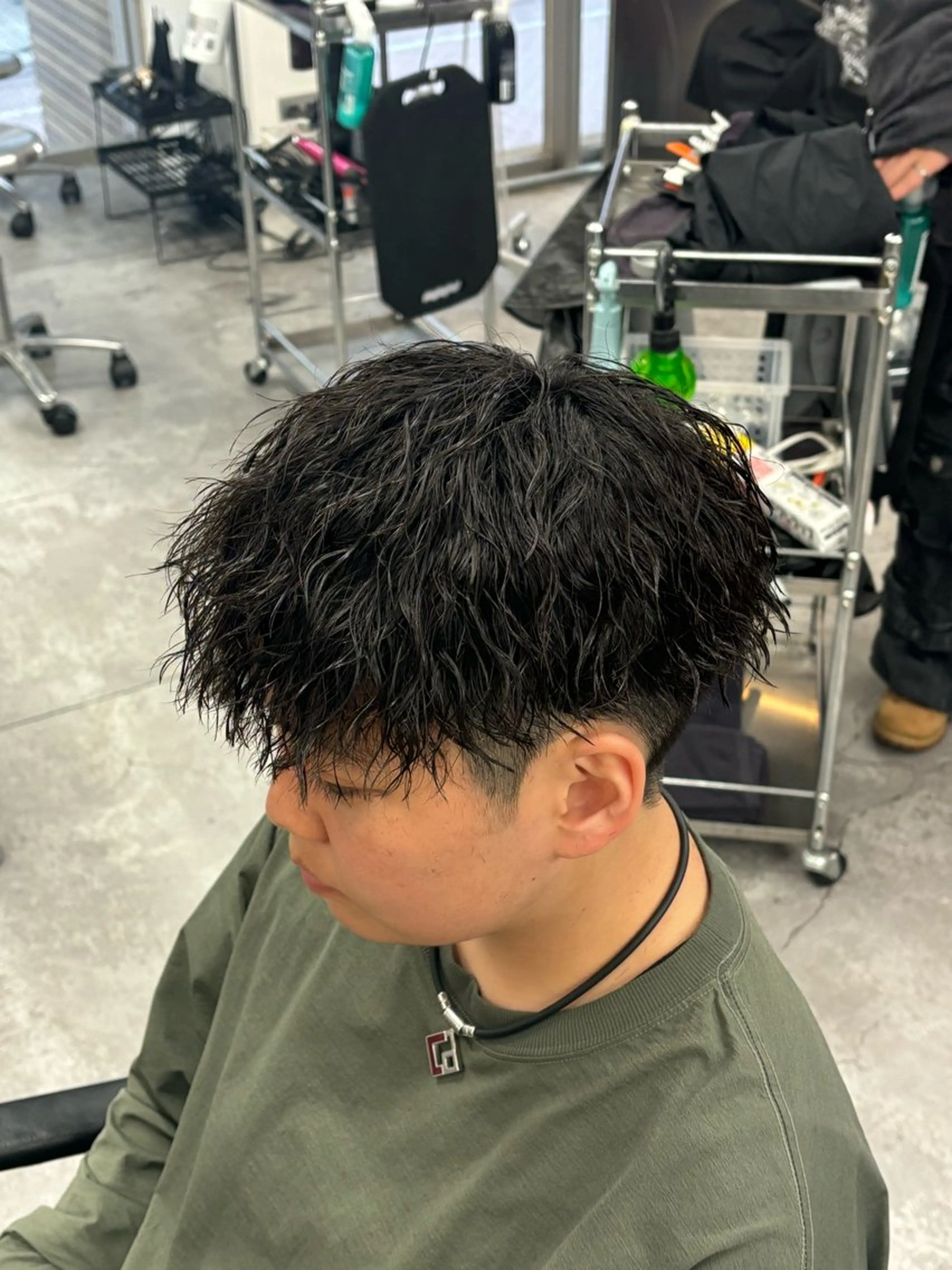 ショート パーマ メンズ カット パーマ ヘアセット お悩み解消✨/ メンズパーマ✨/直樹のヘアスタイル