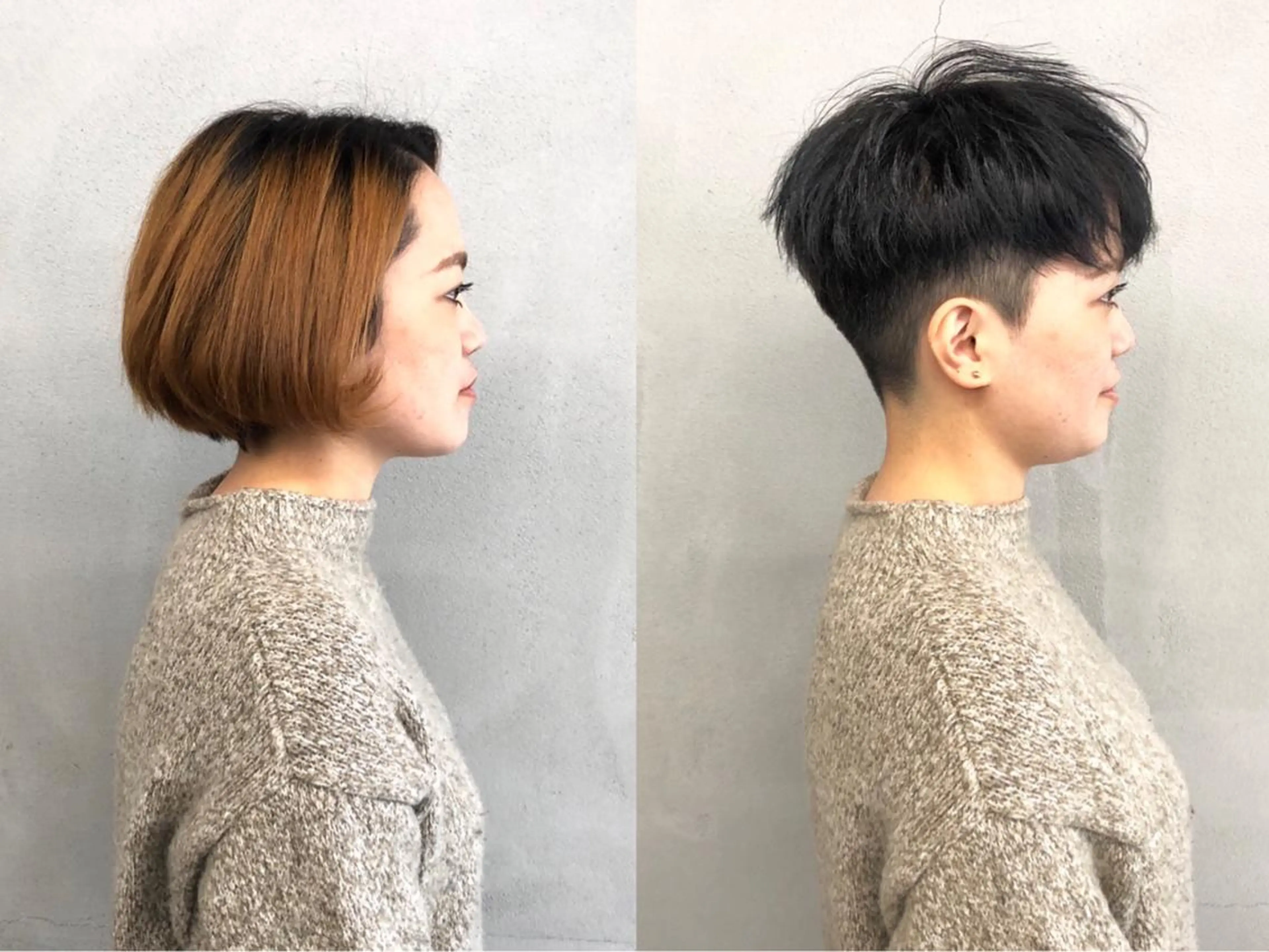 ショート カラー ショートヘア カット ヘアカラー ボブ/ショート/ 白髪染め/メンズ葛西のヘアスタイル