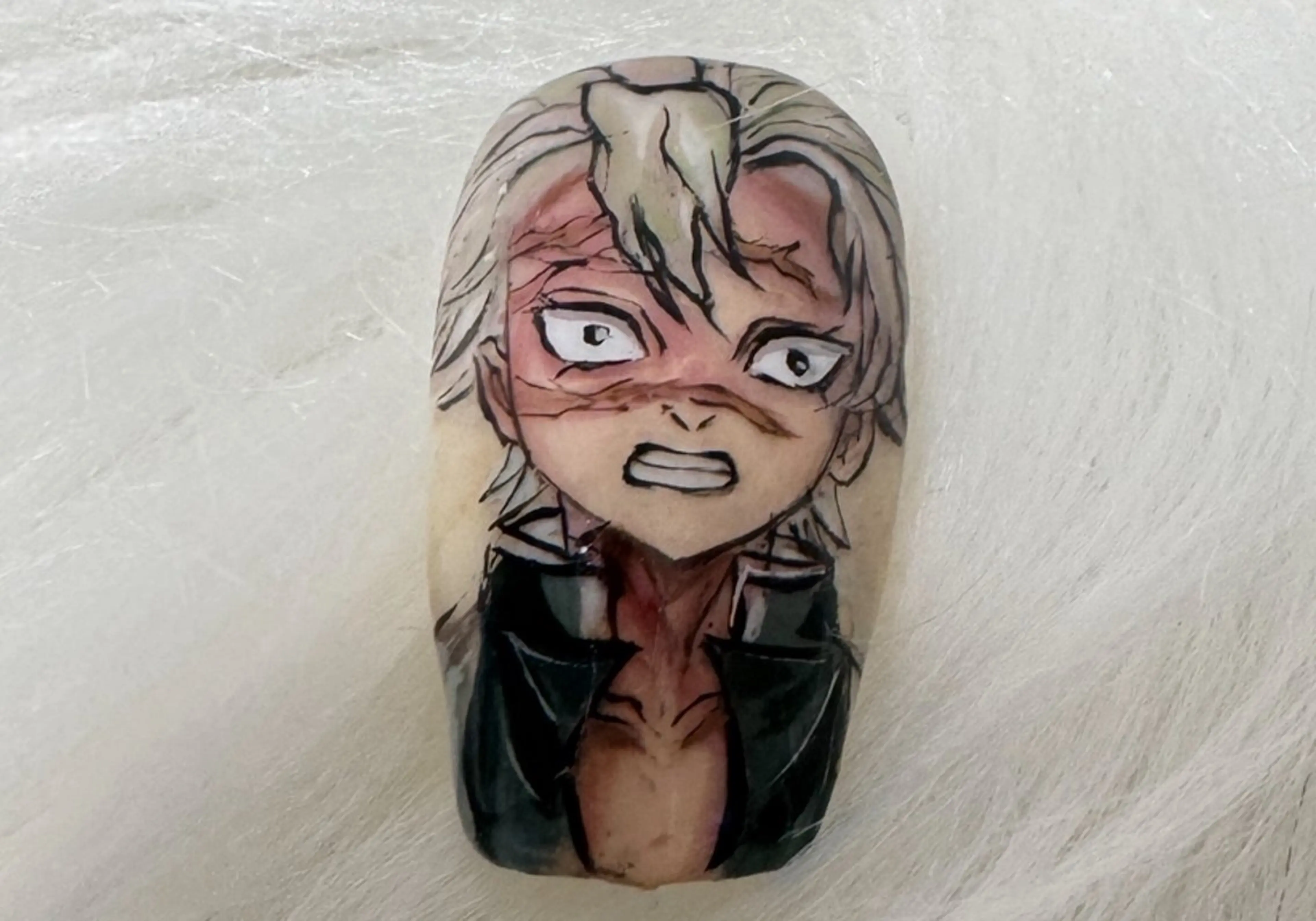 自爪ジェル　痛ネイル１本＋ワンカラーorマグネット¥12500新規オフ無料の写真