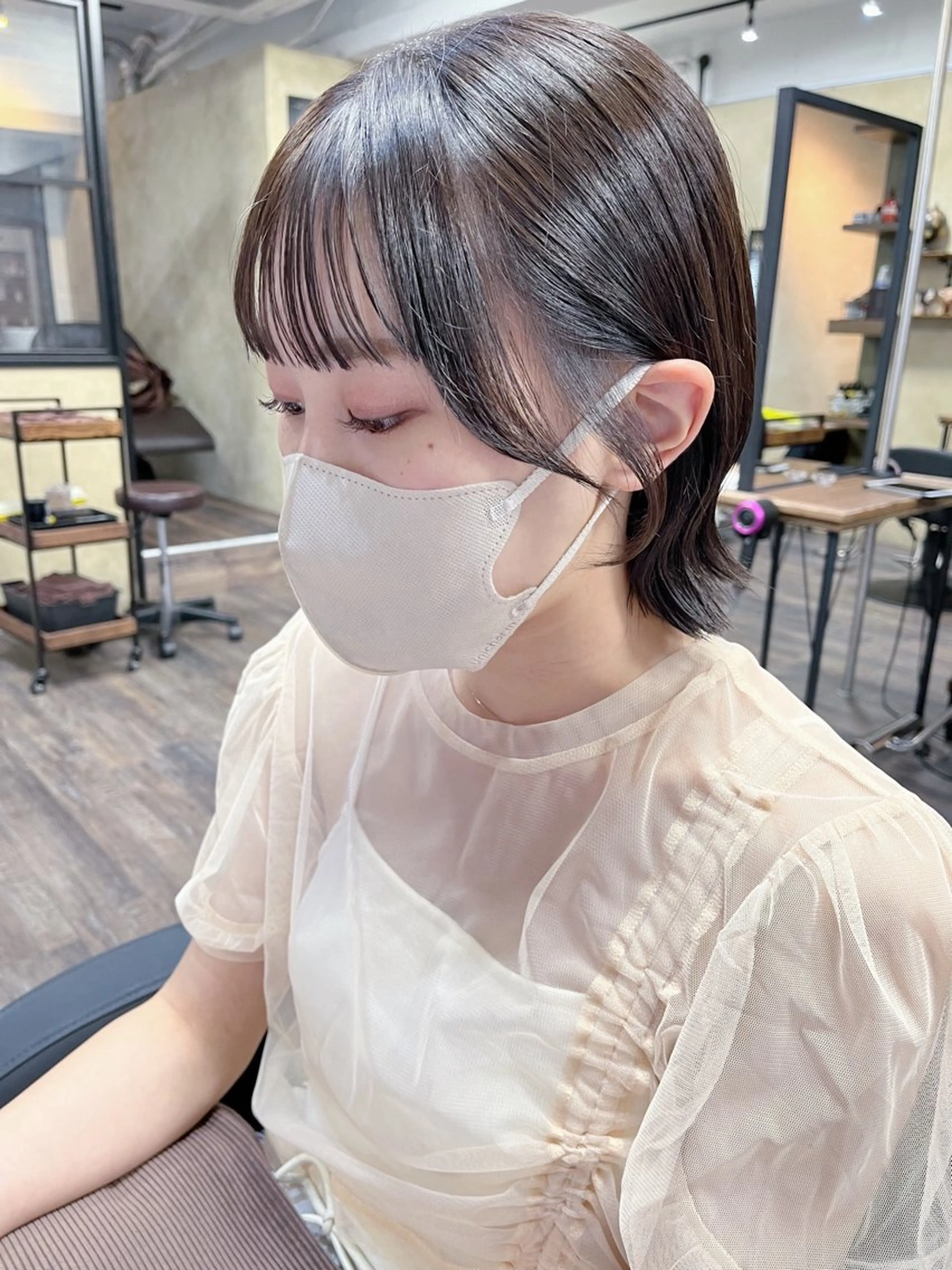 ショート ヘアアレンジ カット トリートメント 🤍清楚系 韓国レイヤー🤍拓朗のヘアスタイル