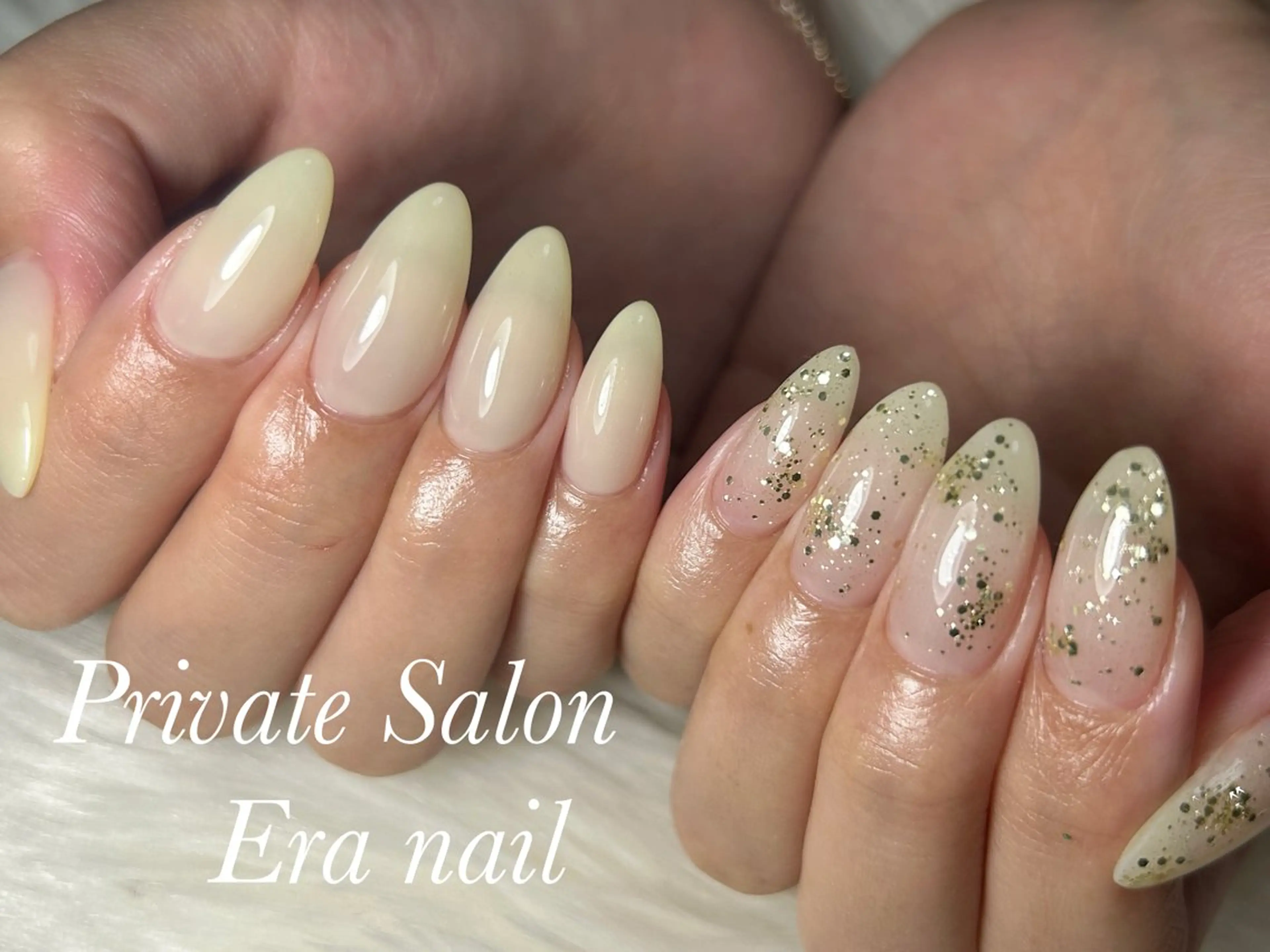ネイル 黄色 ハンドネイル Era nailのネイルデザイン