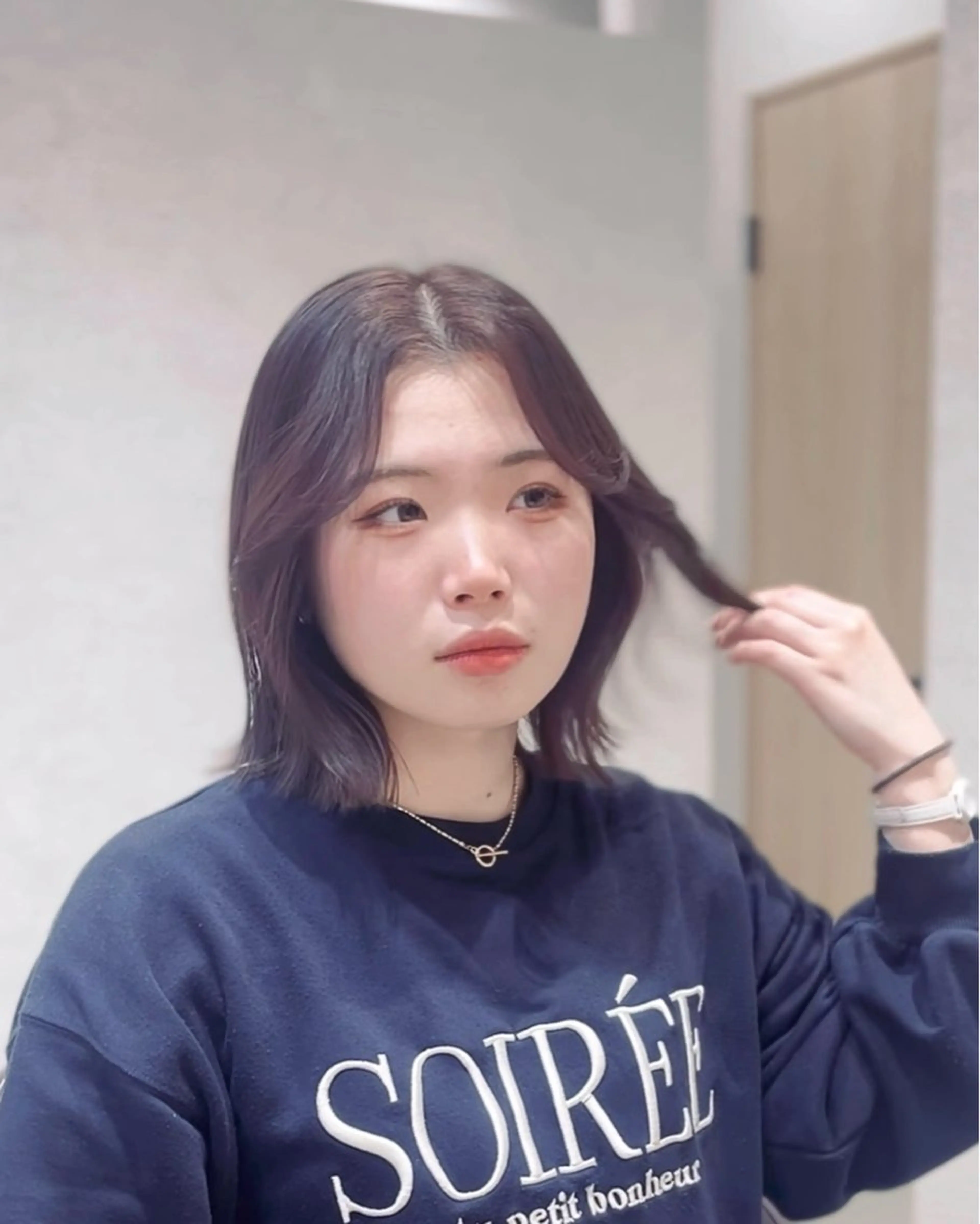 ショート カラー suzuka/透明感 カラー 美髪縮毛矯正のヘアスタイル