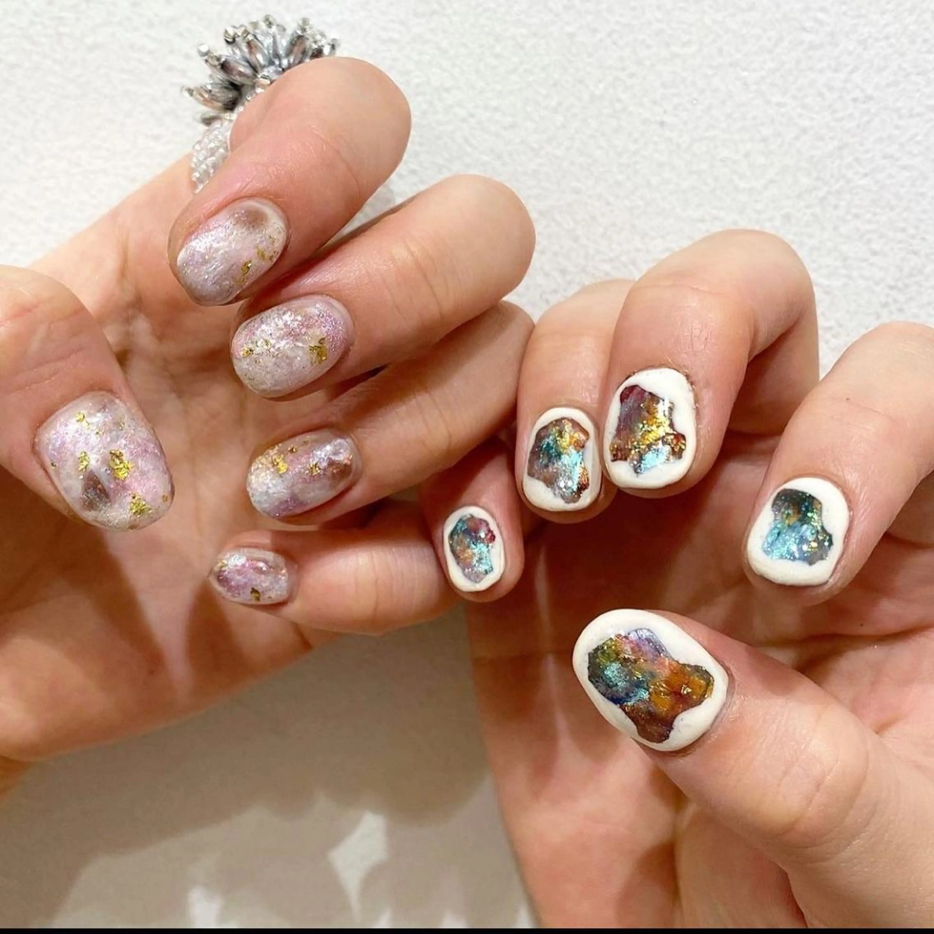 ネイル ニュアンスネイル ハンドネイル ナチュラル透明感🌱 小山美樹子のヘアスタイル