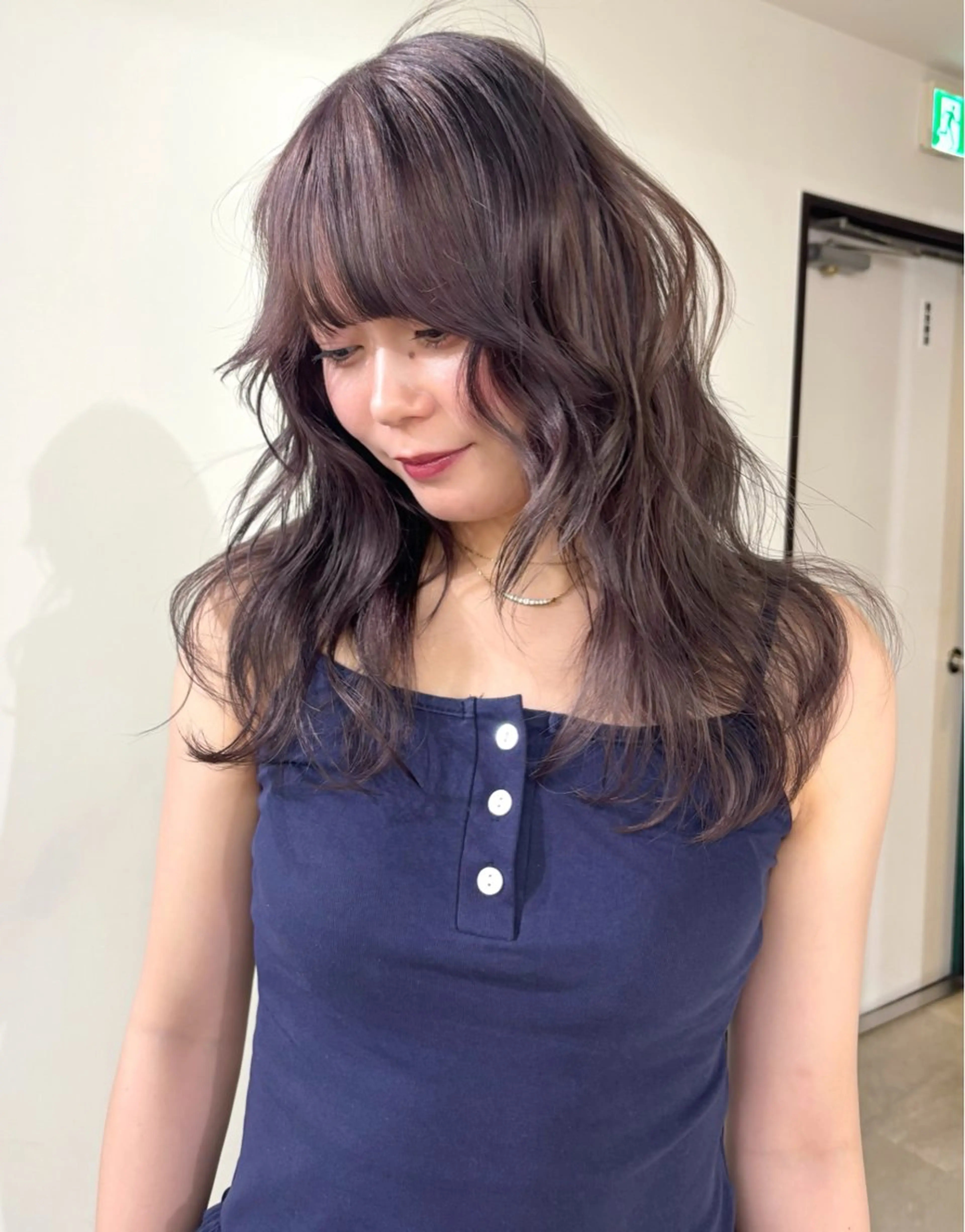 ロング カラー ベージュカラー ブリーチ ハイトーンカラー ヘアカラー mizuki/ピンク ベージュ.レイヤーのヘアスタイル