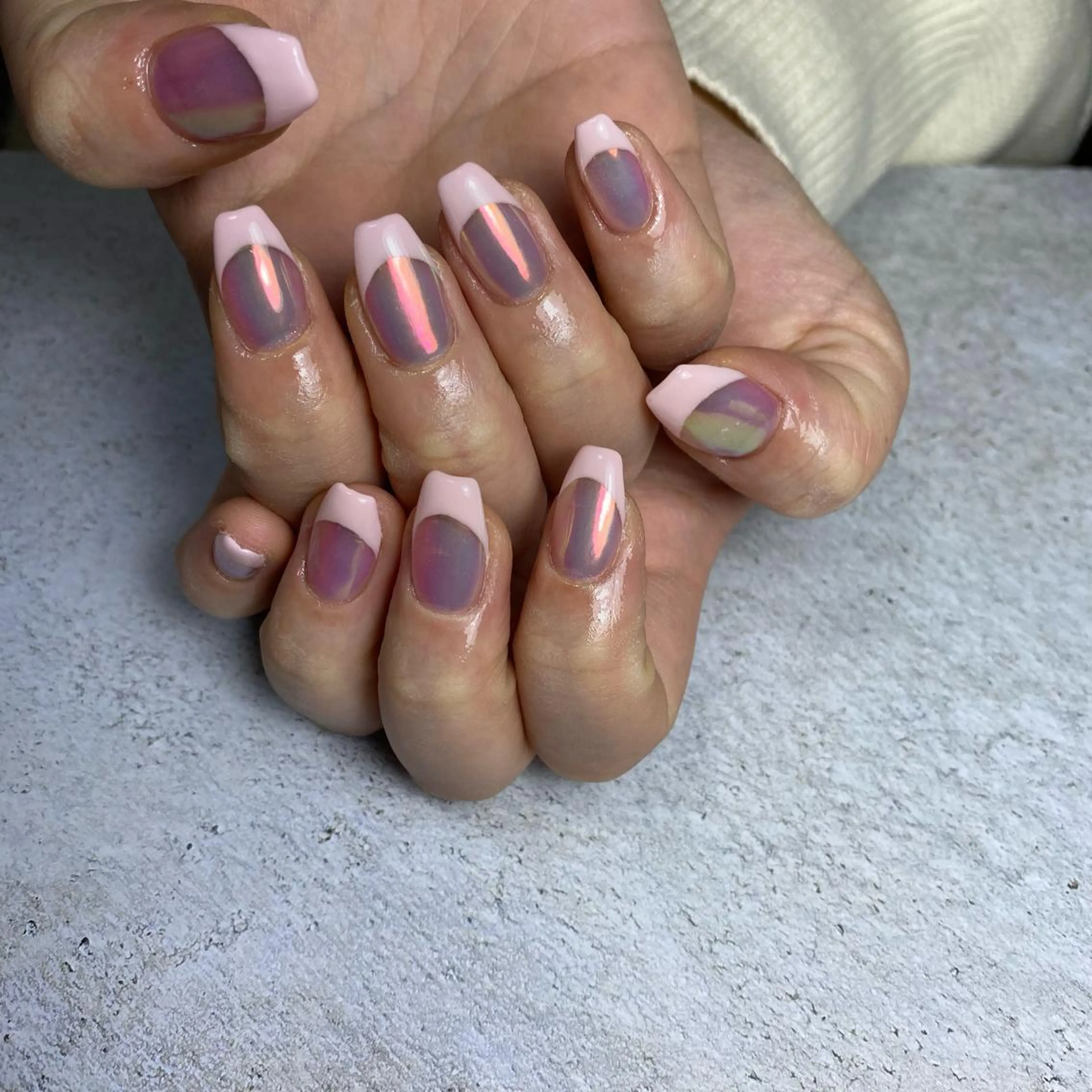 ネイル ミラーネイル ハンドネイル Re:Smil所属・☺︎ NOZOMI☺︎のネイルデザイン