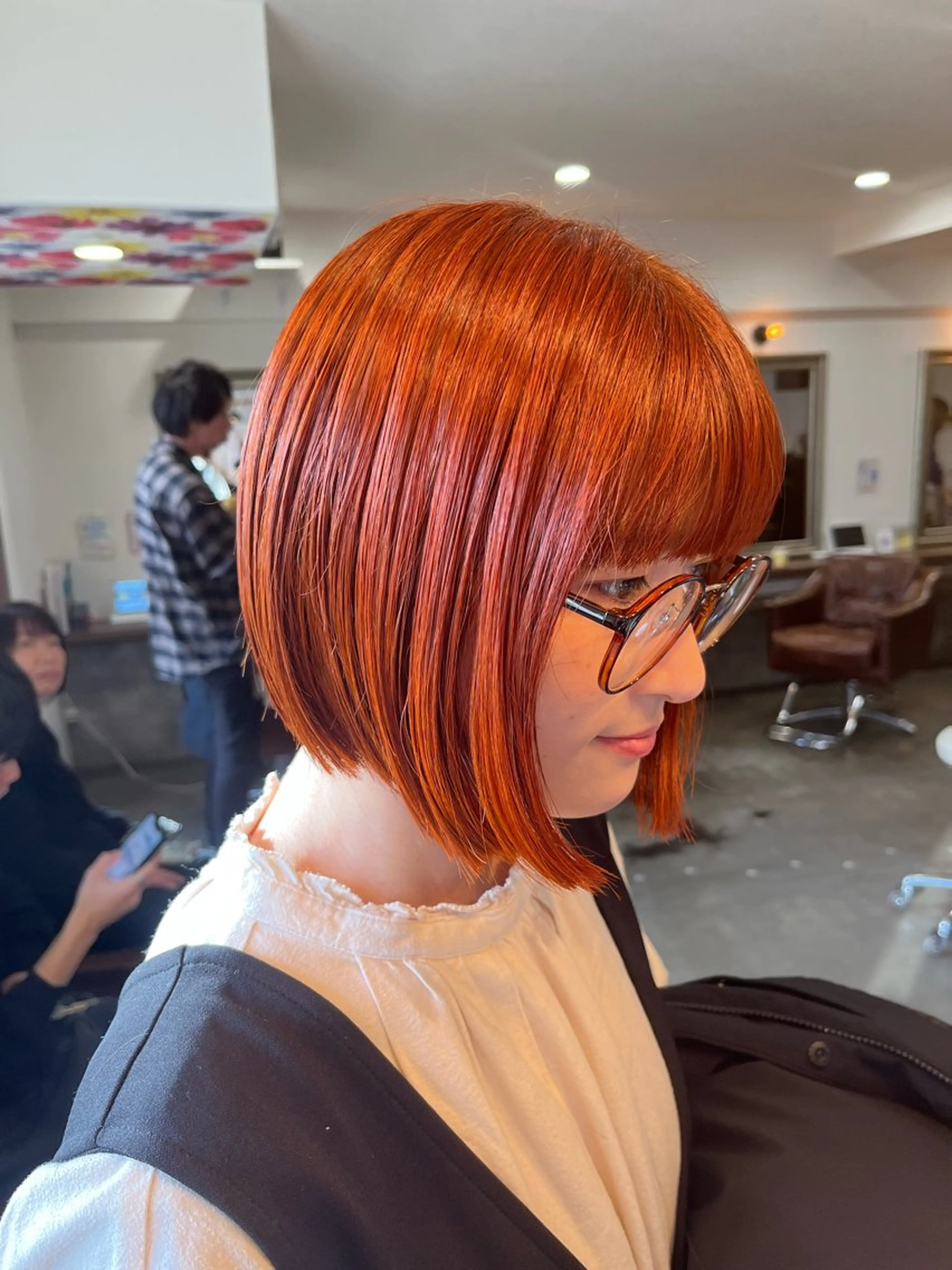 クセ毛対策5ステップトリートメント➕艶カラー➕小顔カットの写真