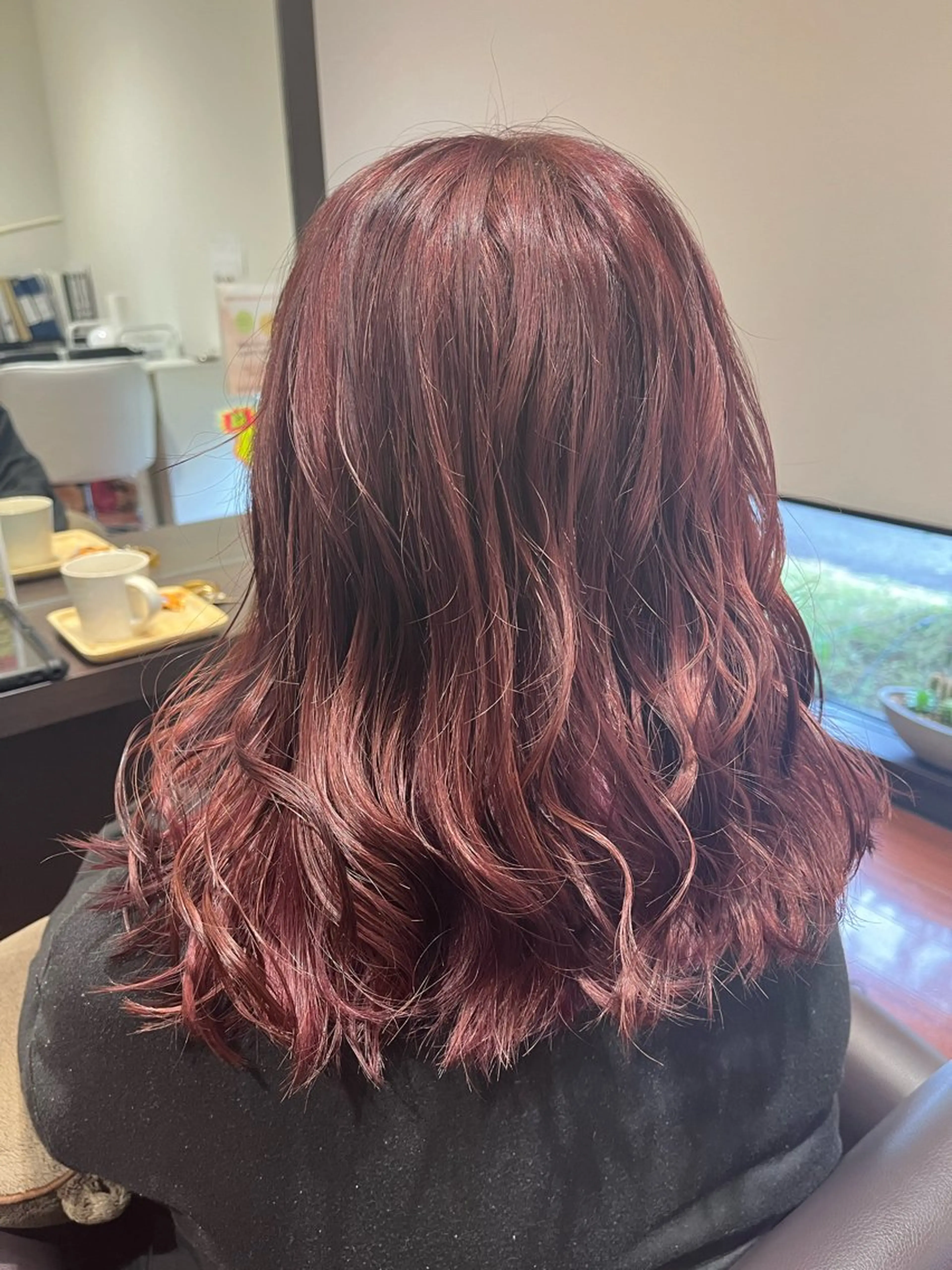 ミディアム カラー ブリーチ ピンクカラー ヘアカラー トリートメント 🐻牧野 芹帆🐻のヘアスタイル