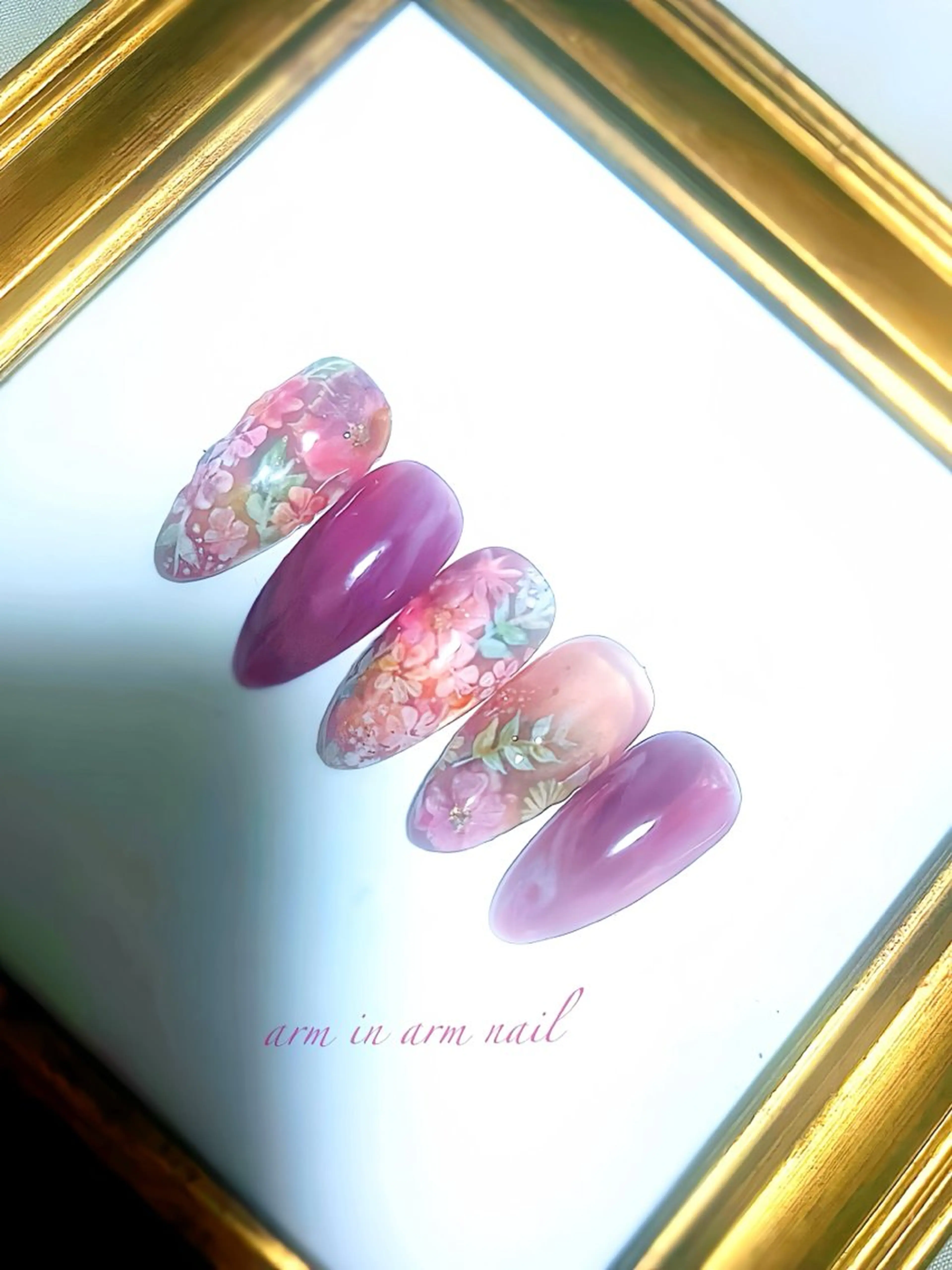 ネイル arm in arm ︎✿Yamamotoのマツエク・マツパデザイン