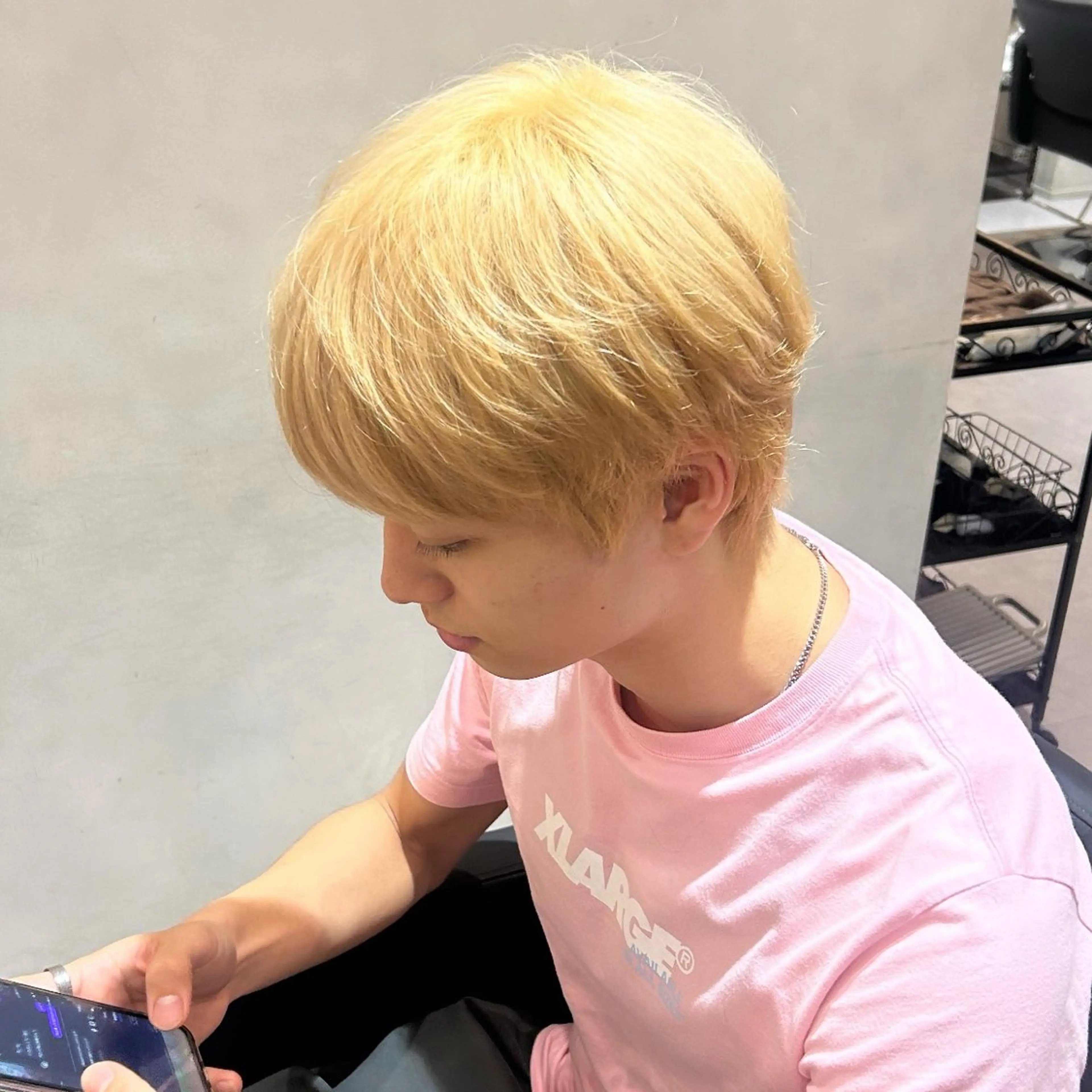 カラー メンズ 加藤 麻夢のヘアスタイル