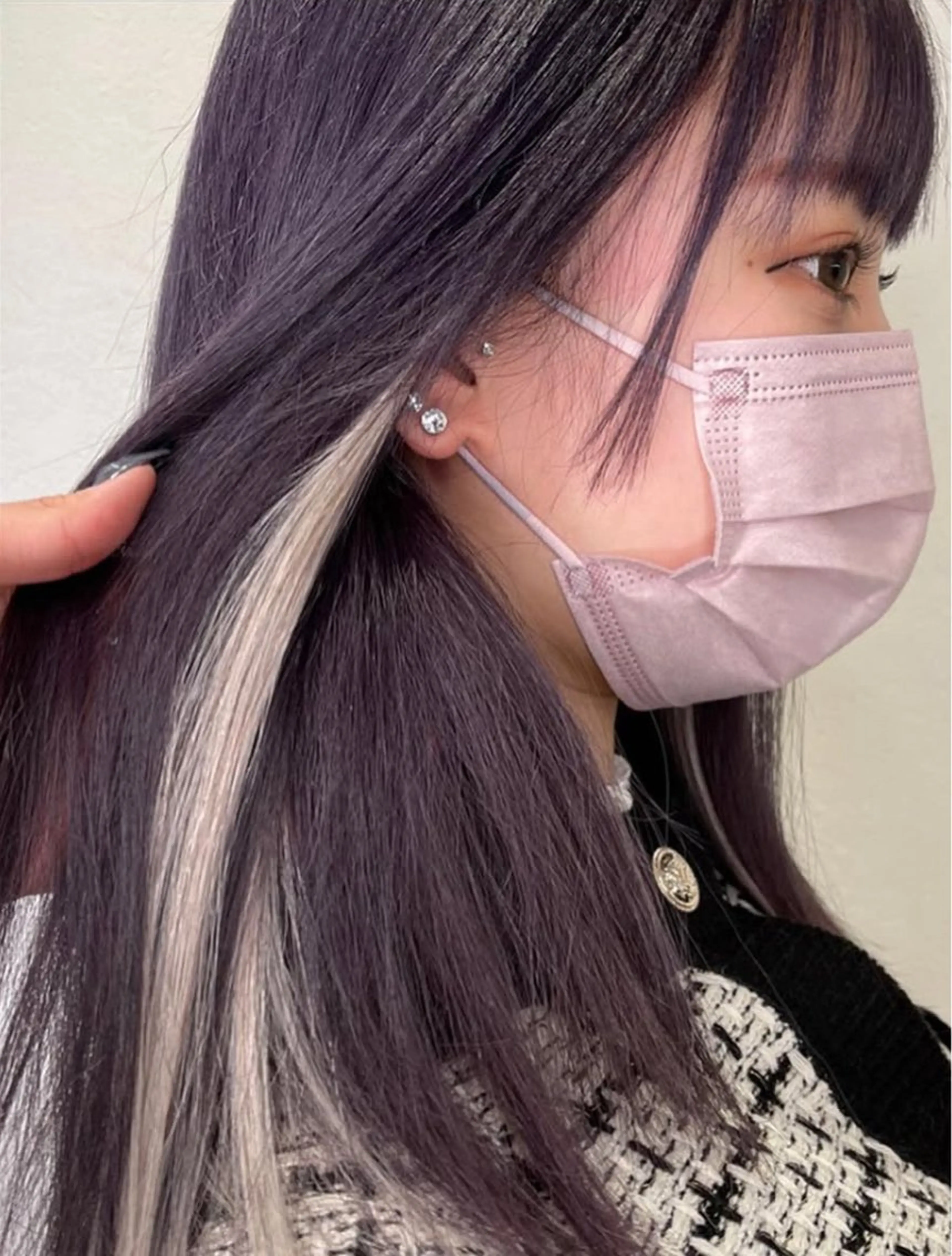 《インナーやハイライトに》ワンカラー＋シールエクステ20枚の写真