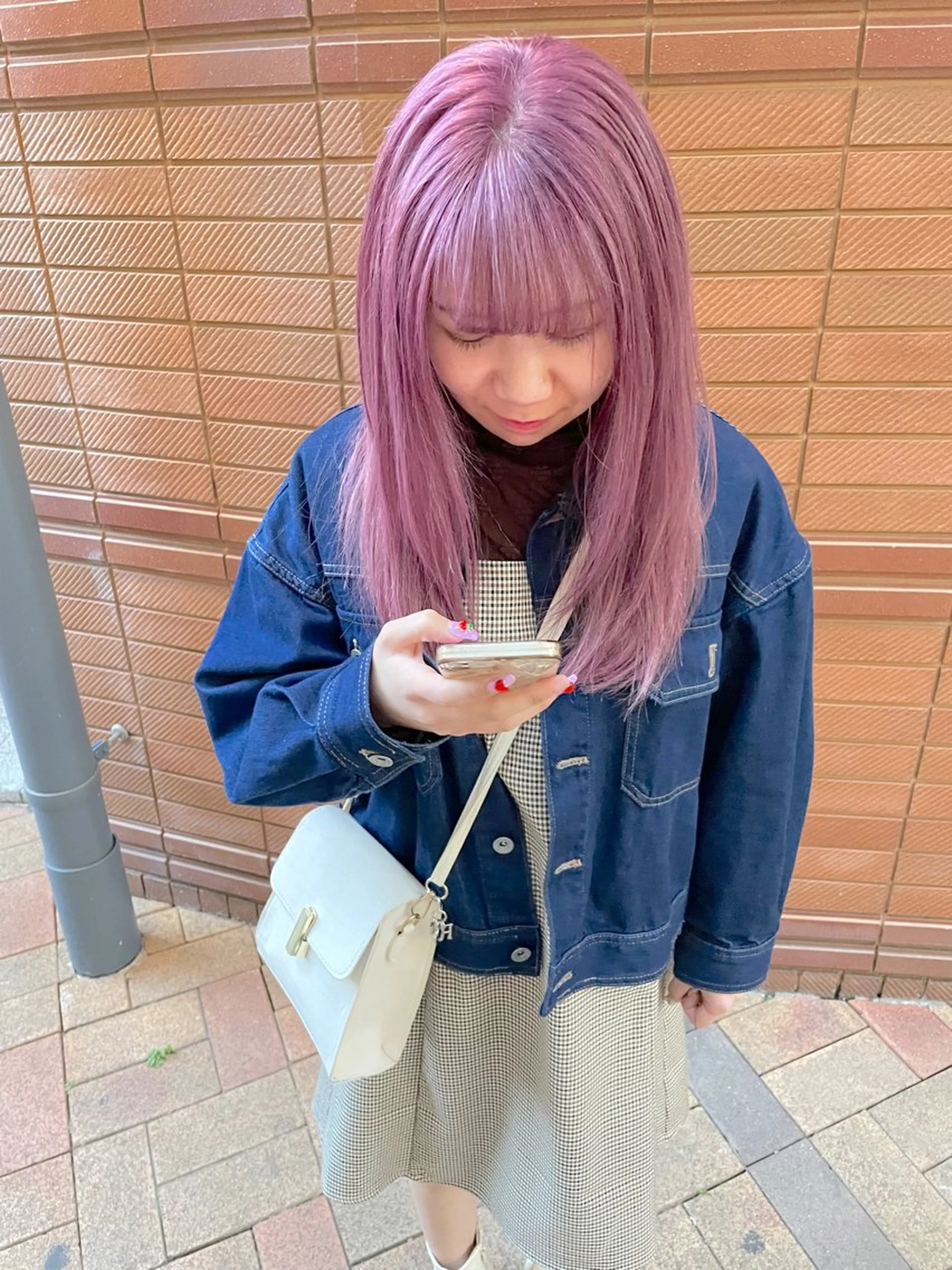 セミロング カラー RUKA 美容院×ネイリストのヘアスタイル